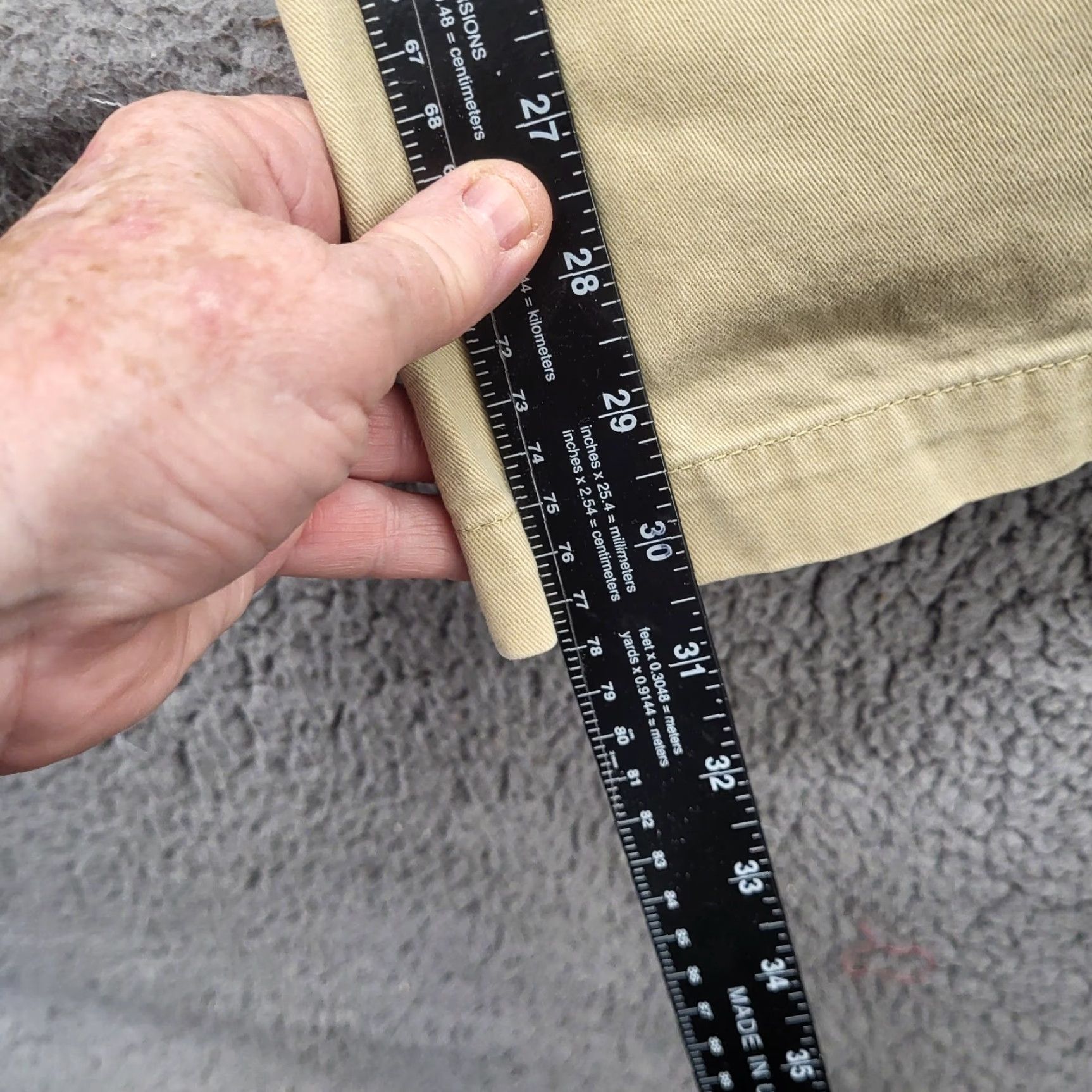 Vintage Urban Pipeline Pants Men's 32x32 Khaki Chino Straight Leg Casual Workwear Travel | Regular | Beige | 32x32 | Denim? (Note: see constraints) Size US 32 / EU 48 - 5 Thumbnail