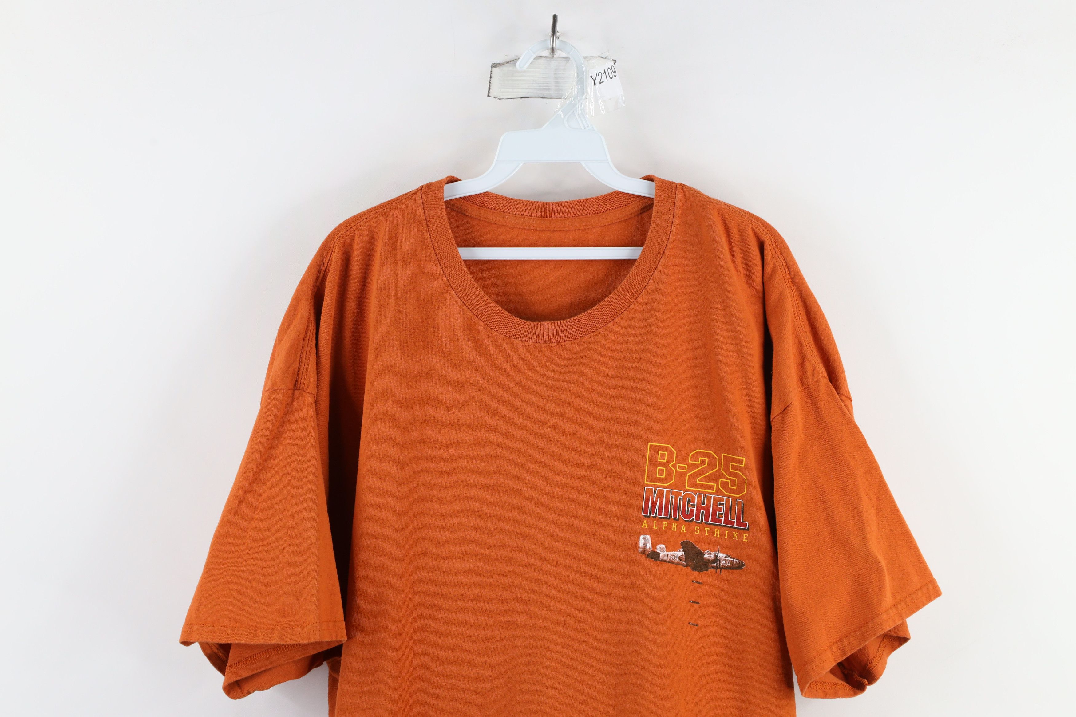 Vintage Vintage 90s B-25 Mitchell Alpha Strike Military Jet T-Shirt Size US XXL / EU 58 / 5 - 2 Thumbnail