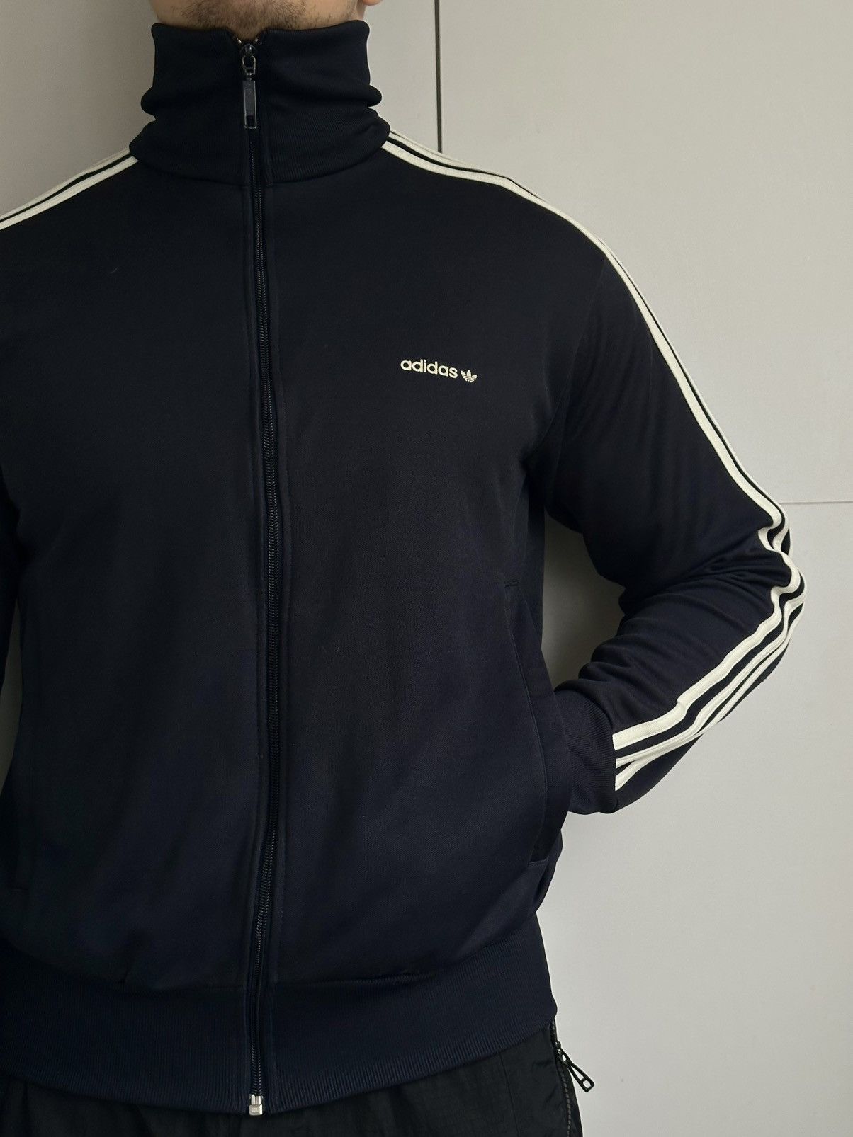 Adidas Adidas Originals Vintage Track Jacket 2000s Navy Size L Rare Size US M / EU 48-50 / 2 - 2 Thumbnail