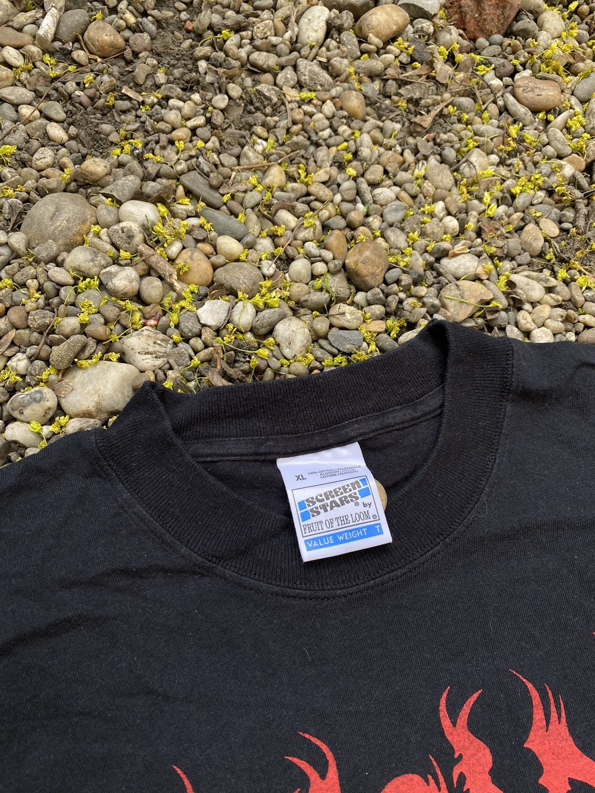 Band Tees × Vintage Vintage Deicide Dark Metal Death Rock Tee Size US XL / EU 56 / 4 - 4 Thumbnail