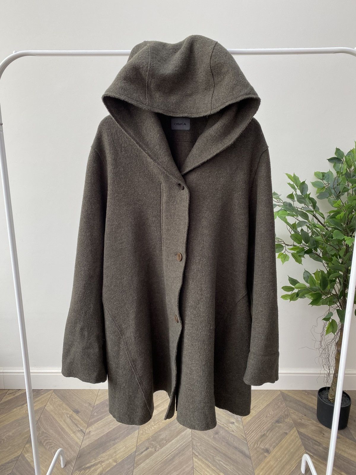 OSKA Vintage Oska Alpaca wool hooded coat Size S / US 4 / IT 40 - 1 Thumbnail