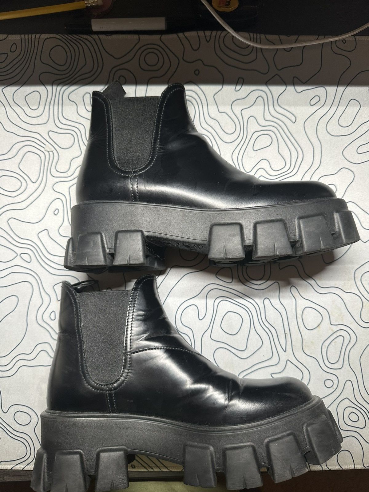 Prada Prada Monolith Chelsea Boot Women’s Size US 8 / IT 38 - 4 Thumbnail