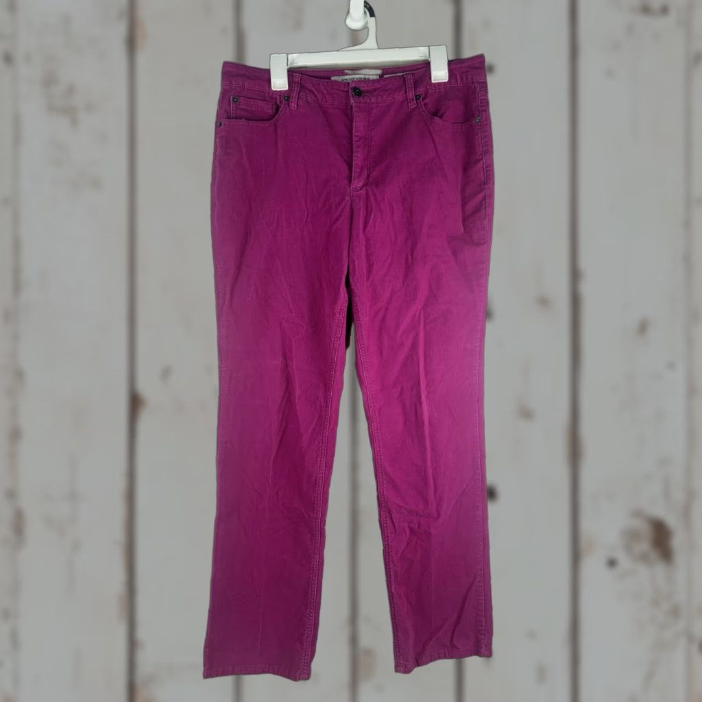 Jones New York Jones New York Pink Corduroy Straight Pants Womens Size 14 Regular 90s Size 36" / US 14 / IT 50 - 1 Thumbnail