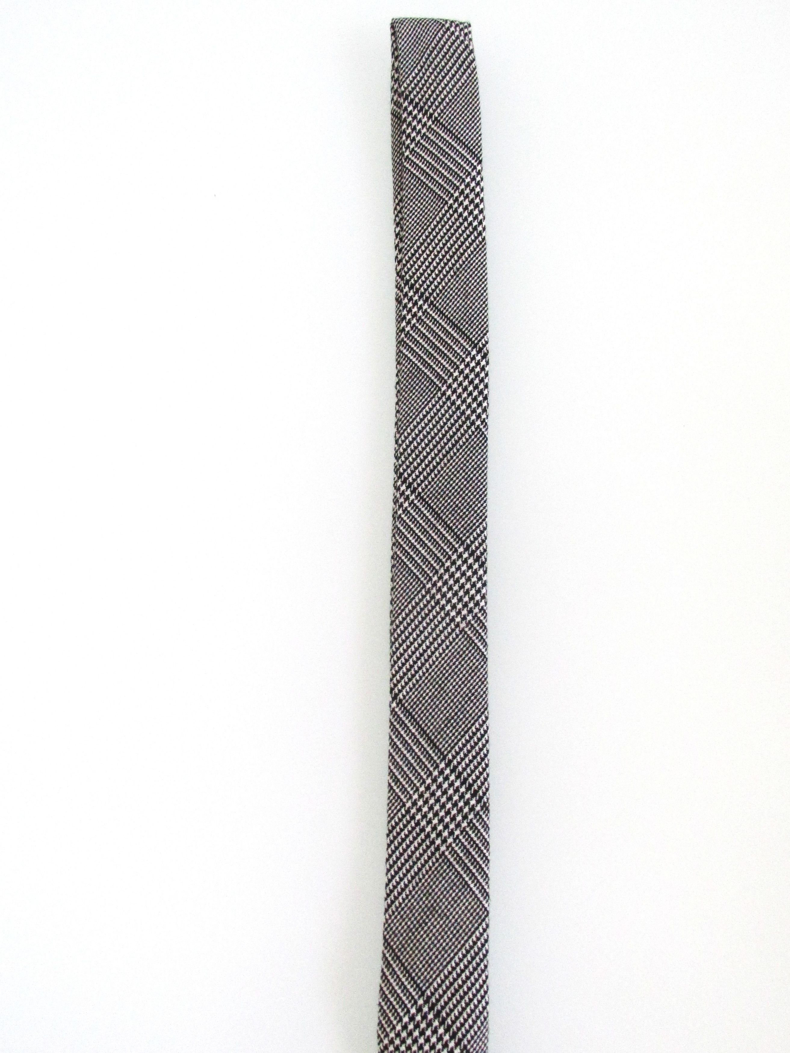 H&M H & M Glen Plaid Men's Skinny Tie Size ONE SIZE - 3 Thumbnail