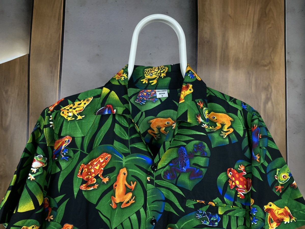 Vintage 🐸Vintage Shirt Short Sleeve Toads Hawaiian Overprint Tee🐸 Size US M / EU 48-50 / 2 - 4 Thumbnail