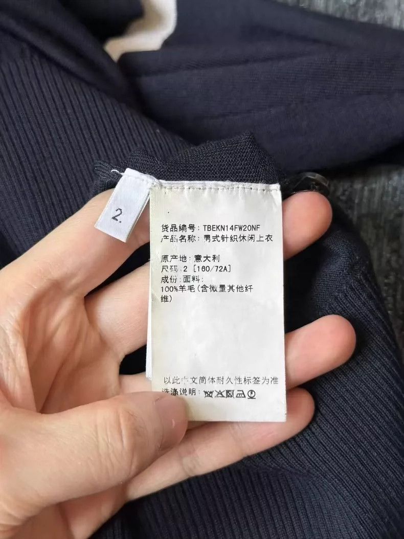 Thom Browne Thom Browne Blue wool knitwear jacket 2505-Nextarrow Size US M / EU 48-50 / 2 - 4 Thumbnail