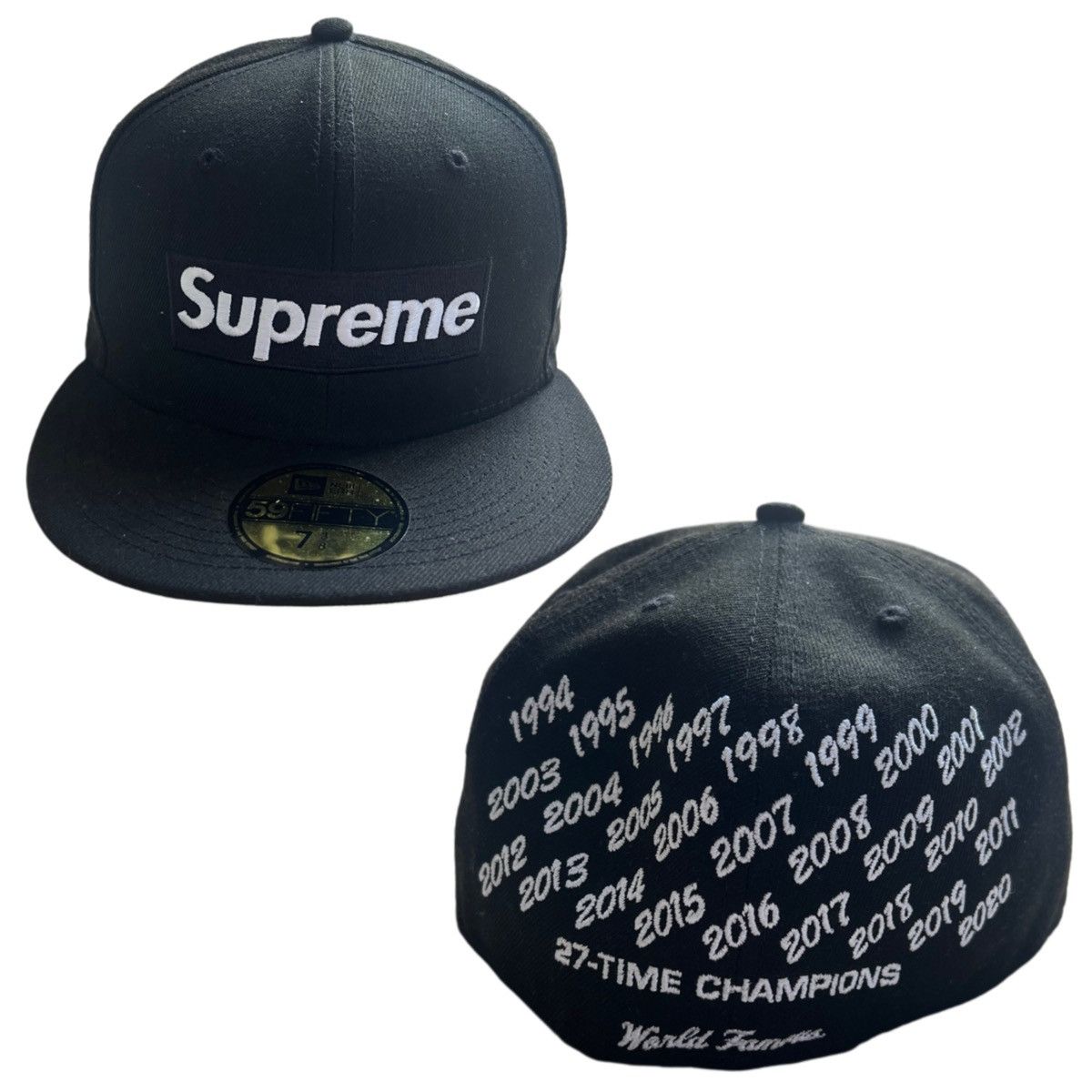 New Era × New York Yankees × Supreme Supreme x New Era Yankees 27-Time Champions Box Logo Size ONE SIZE - 1 Thumbnail
