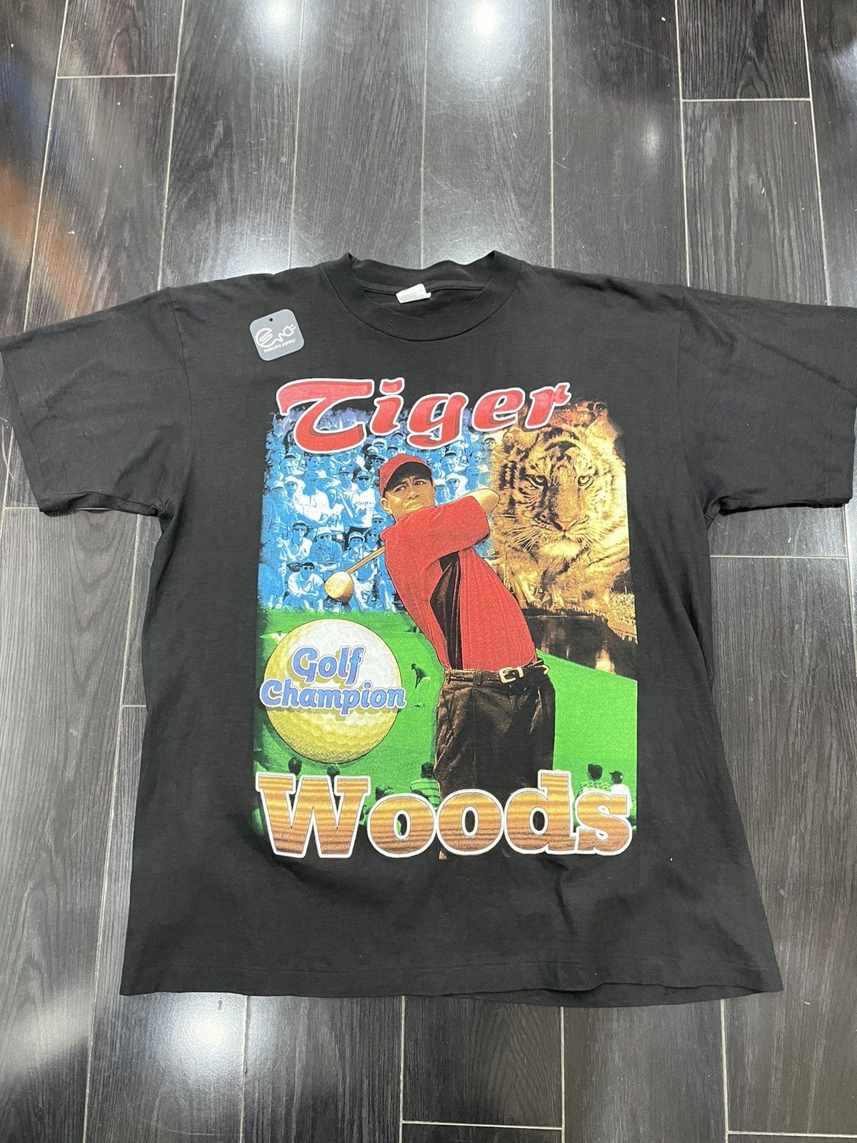 Vintage tiger woods t shirt sales