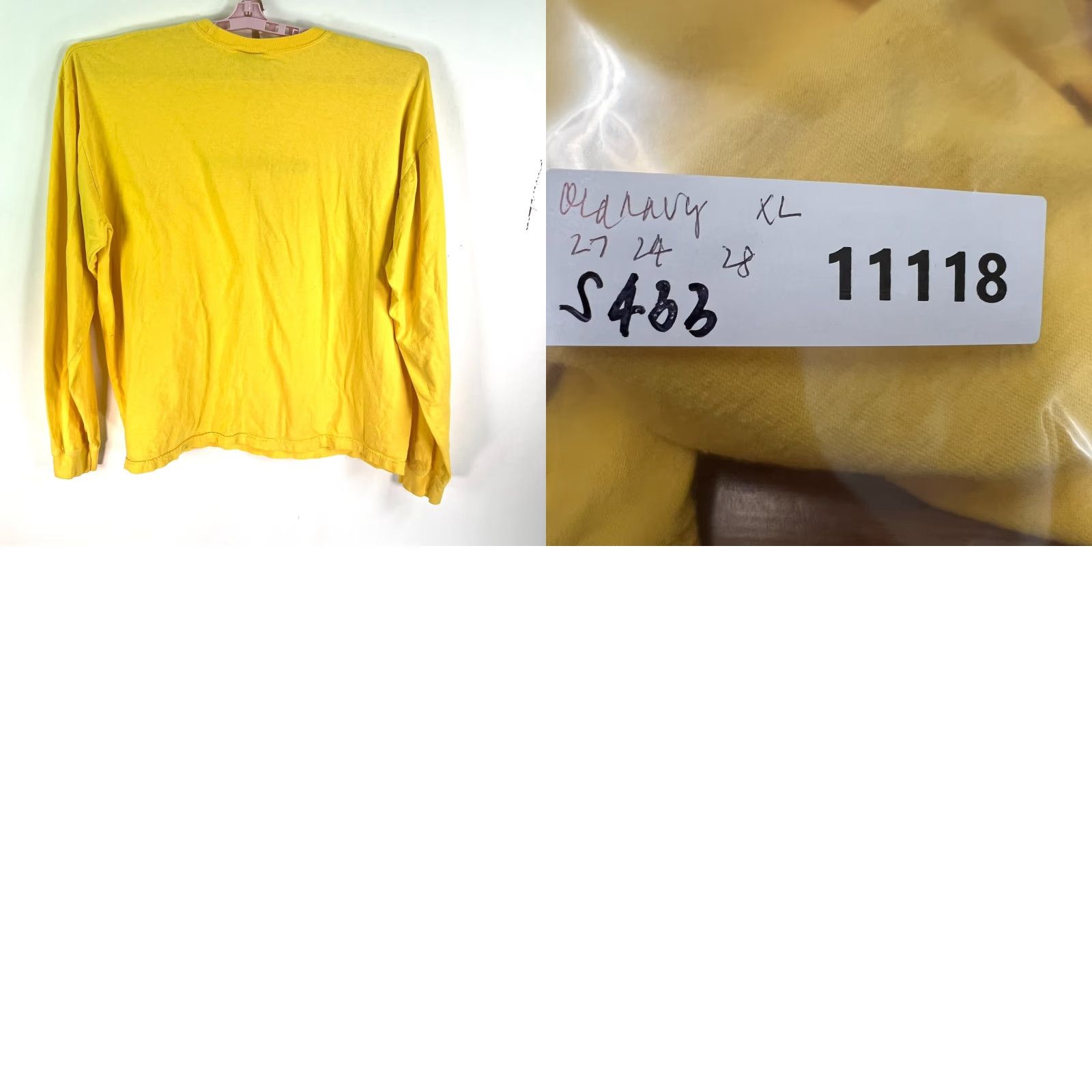 Old Navy VINTAGE Old Navy T-Shirt Long Sleeve Puff Print Yellow Mens XL Crew Neck 90s Retro Aerosmith Graphic Logo Limited Edition Size US XL / EU 56 / 4 - 8 Thumbnail