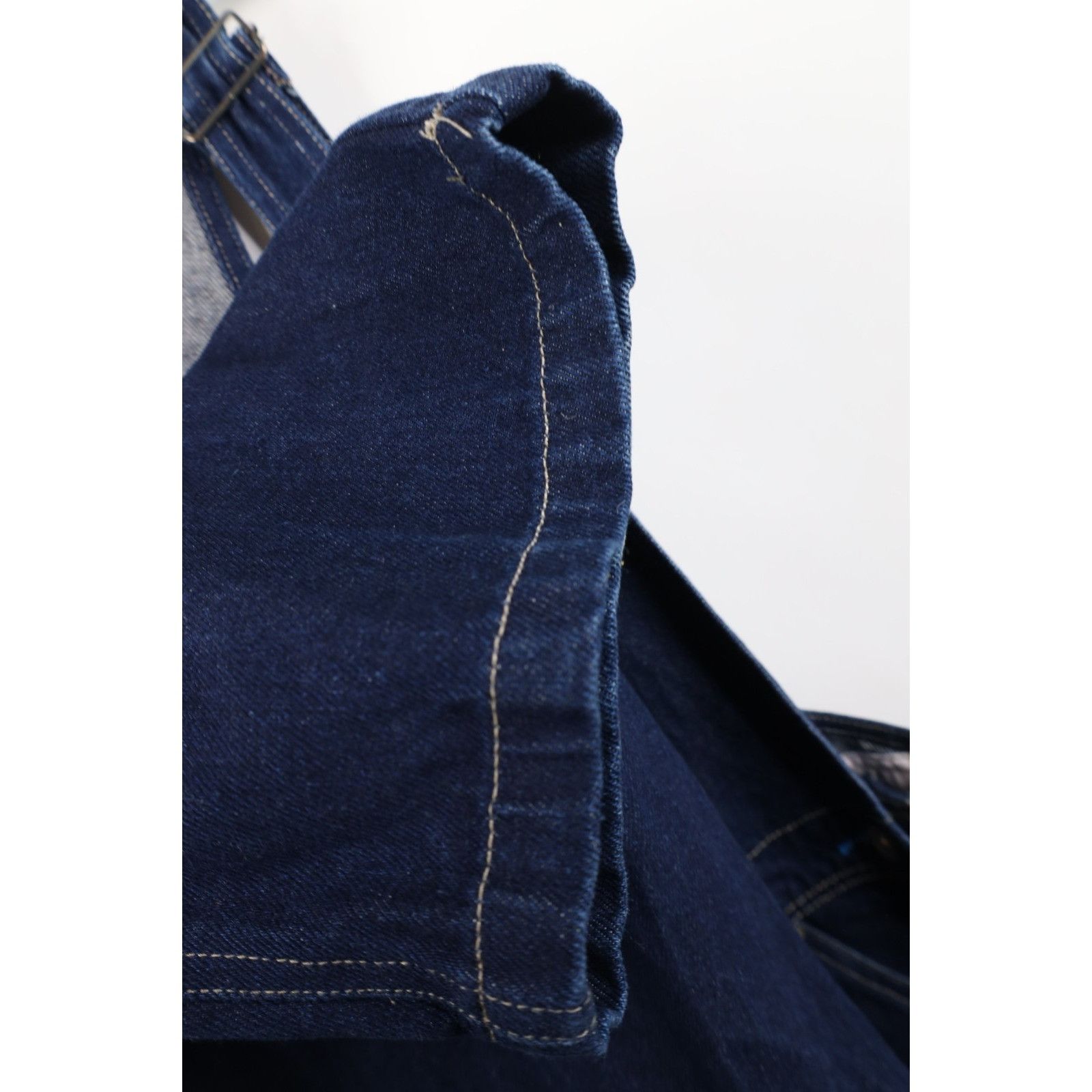 Vintage Vintage Y2K Streetwear Babydoll Wide Leg Denim Overalls Size 28" / US 6 / IT 42 - 13 Thumbnail