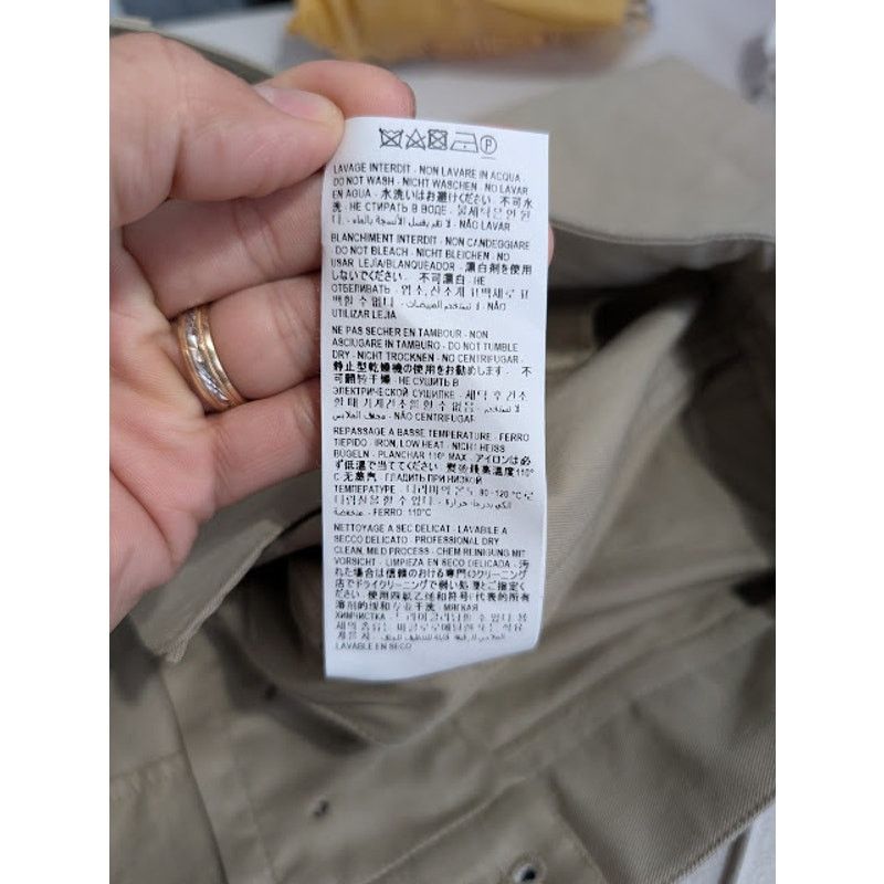 Saint Laurent Paris o1rshd1 Pleated Chino Bermuda Shorts Cotton Serge in Beige Size US 40 / EU 56 - 15 Thumbnail