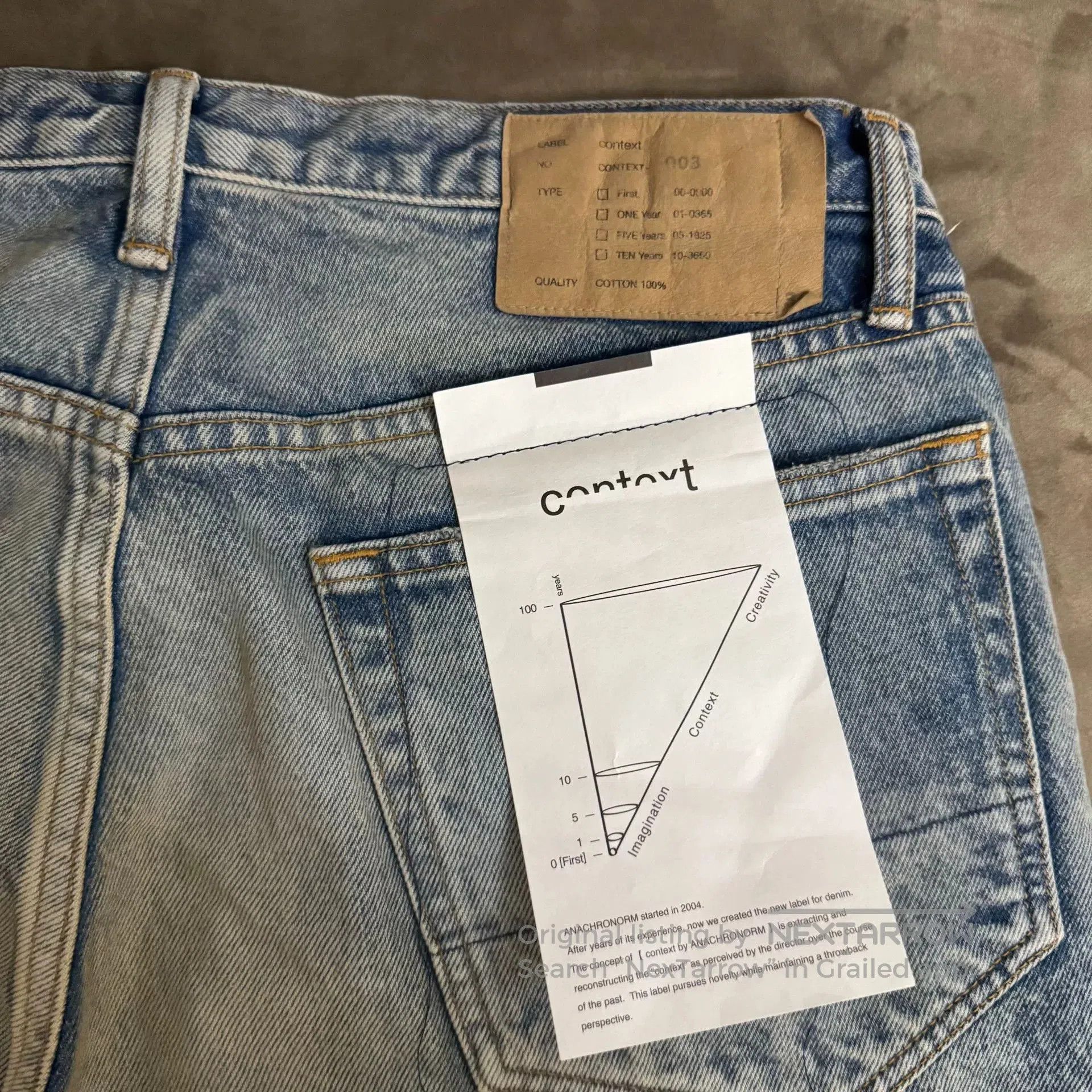ANACHRONORM ANACHRONORM 24AW Vintage Distressed Jeans. Size US 34 / EU 50 - 7 Thumbnail