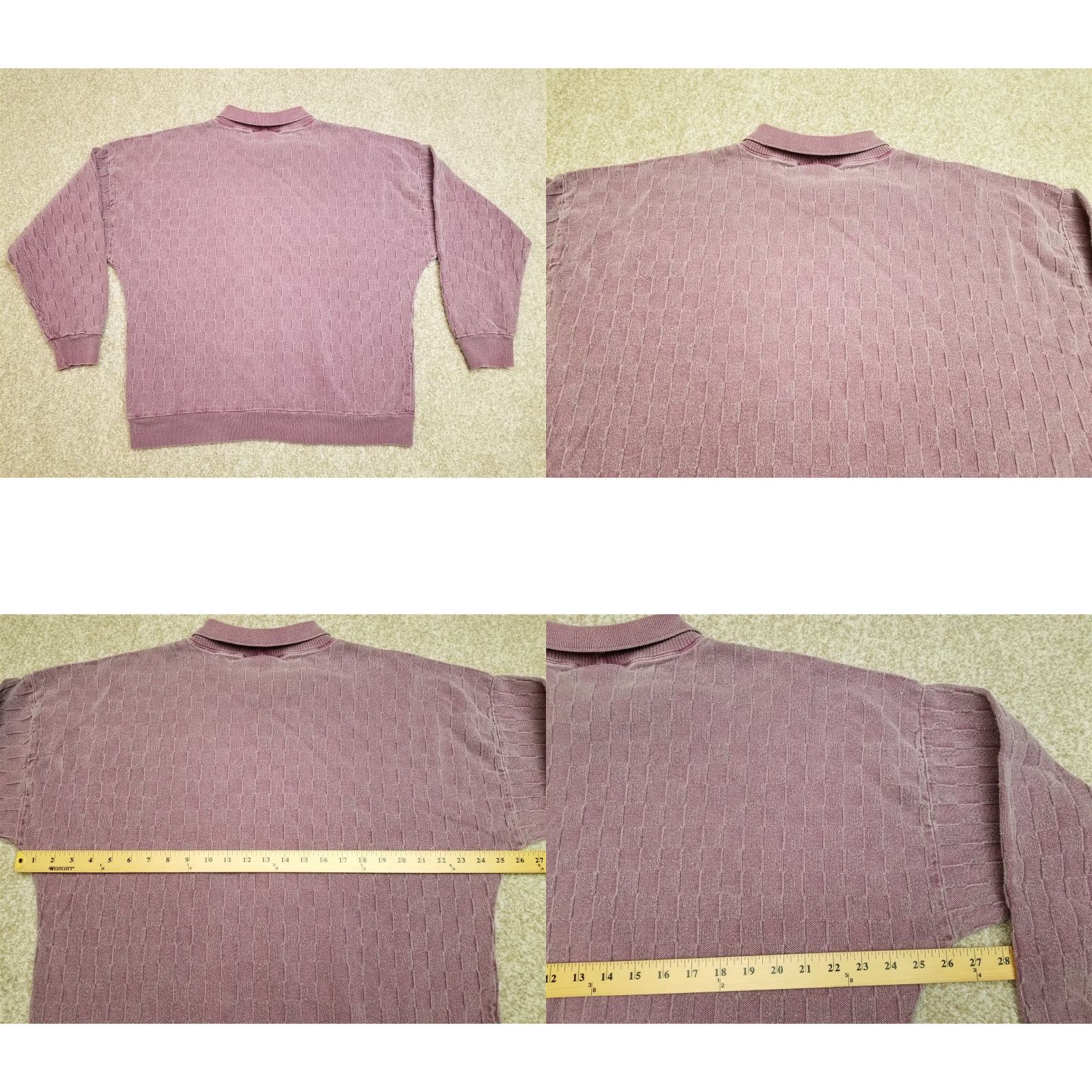 Vintage VINTAGE Tire Rama Golf shirt Mens L Purple Short Sleeve Cottontops USA 90s Golf Embroidered Solid Knit Pullover Cotton USA Mens L Size US L / EU 52-54 / 3 - 8 Thumbnail