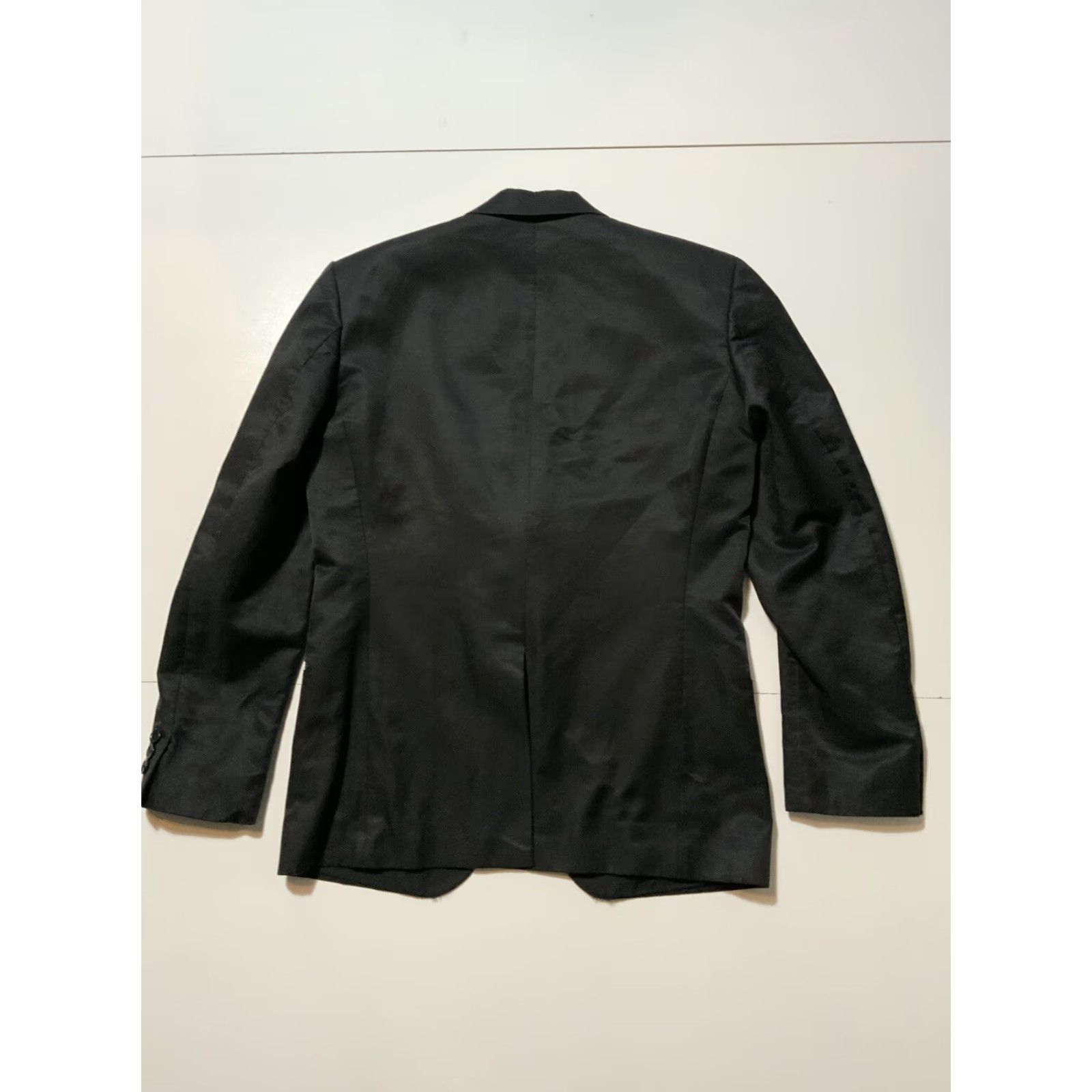 Petar Petrov VINTAGE Rare Petar Petrov One Button Blazer Jacket Sz.48M Blazer Mens Black Cotton Blend 40" Chest 27" Length 24.5" Sleeve Size 48R - 2 Thumbnail