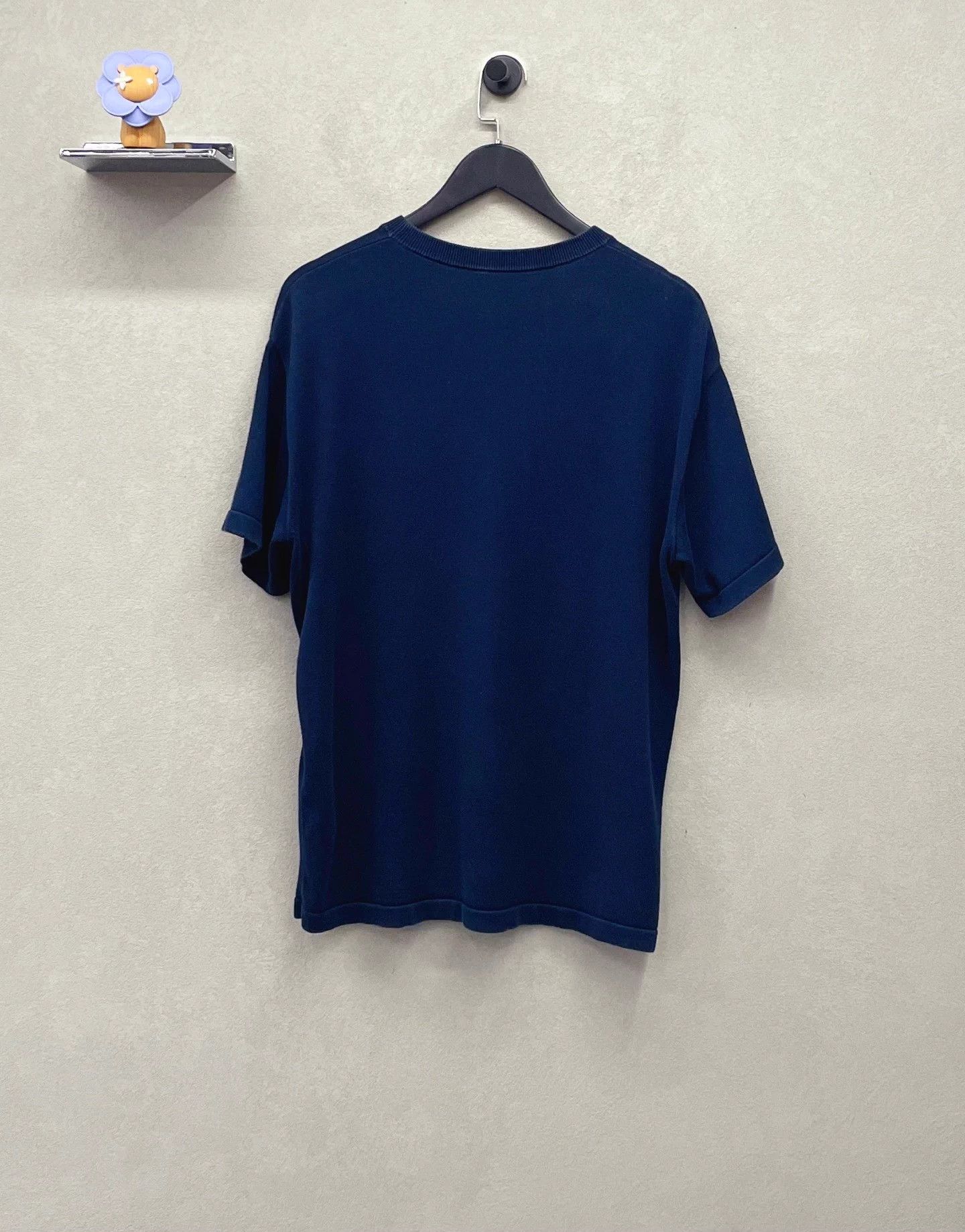 Louis Vuitton LV x NIGO Heart Logo Knit Short-Sleeve Navy M Unisex Fitted Size US M / EU 48-50 / 2 - 2 Thumbnail