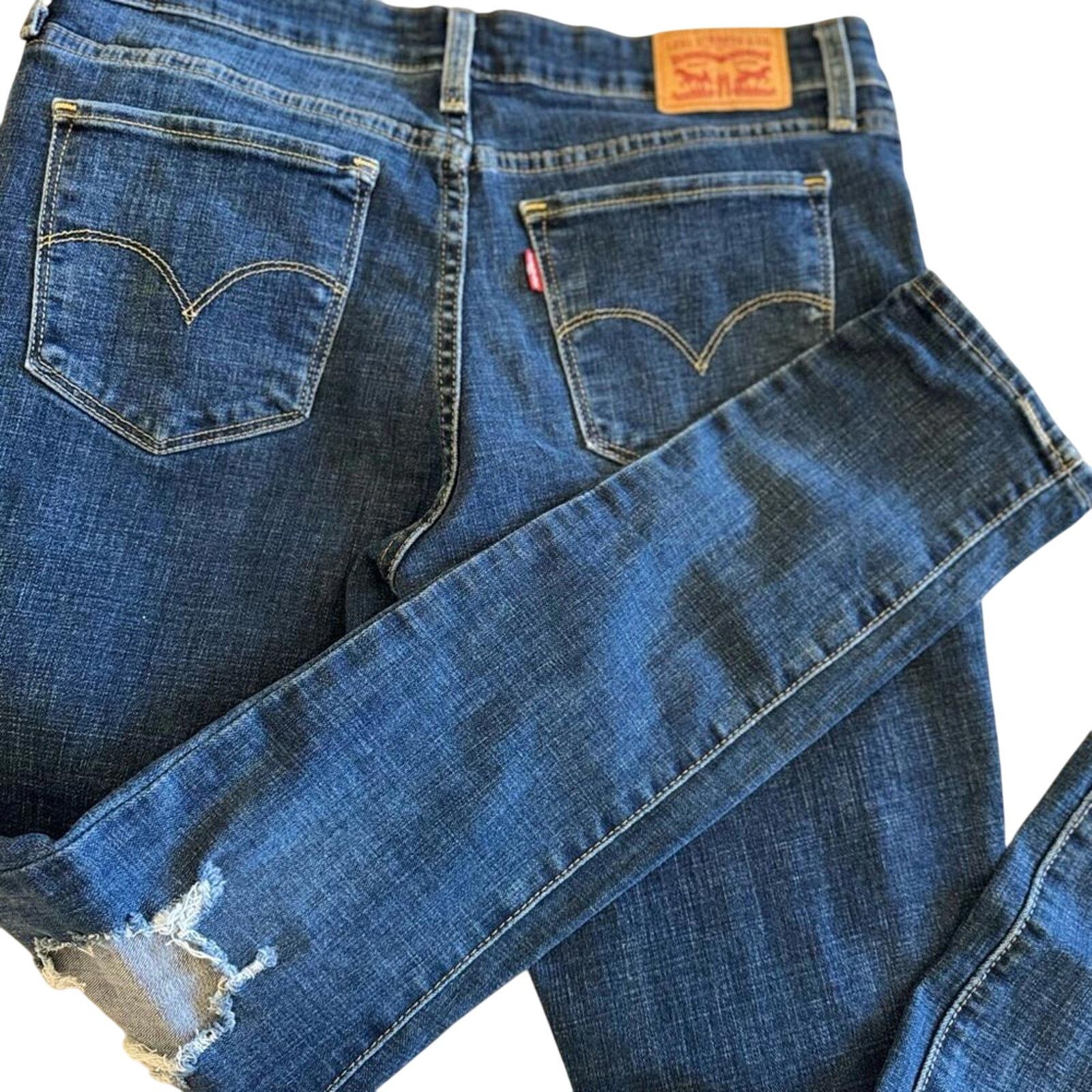 Levi's Levi Stylish Distressed Denim Jeans 711 Skinny Size 30" / US 8 / IT 44 - 6 Thumbnail