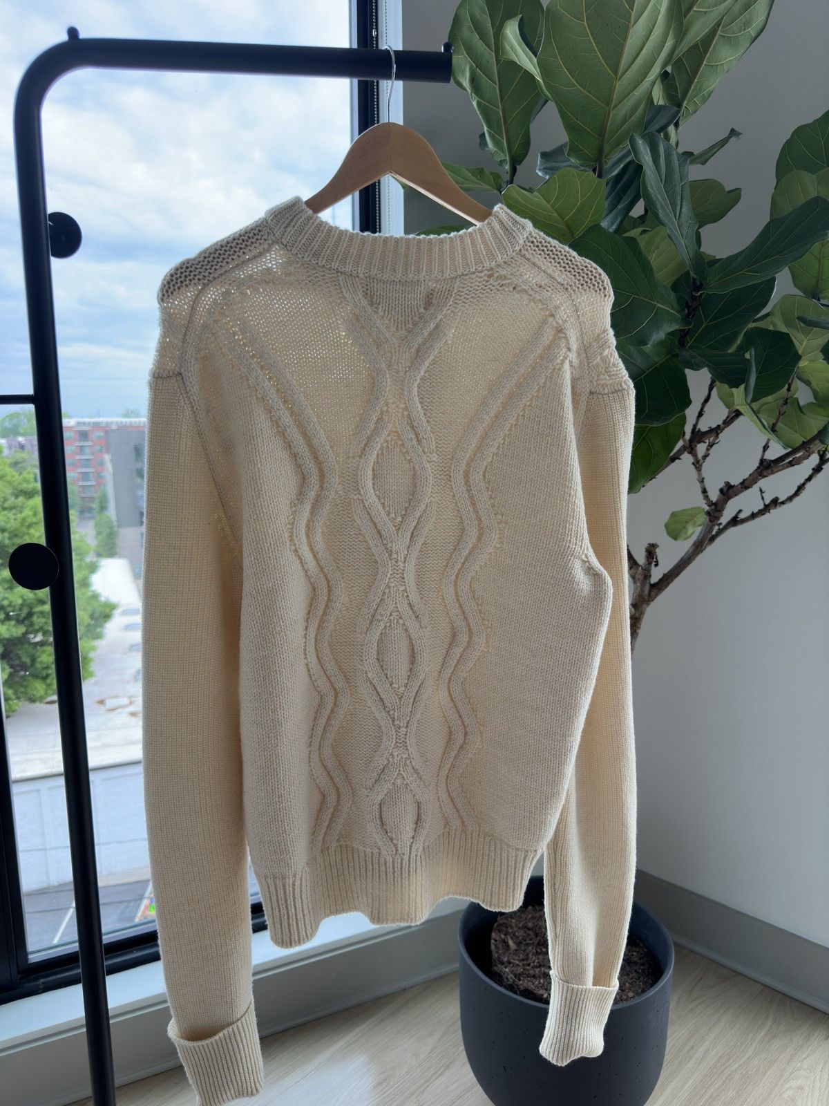 Isabel Marant Isabel Marant Off-White Cashmere Knitted Sweater Size US XL / EU 56 / 4 - 3 Thumbnail