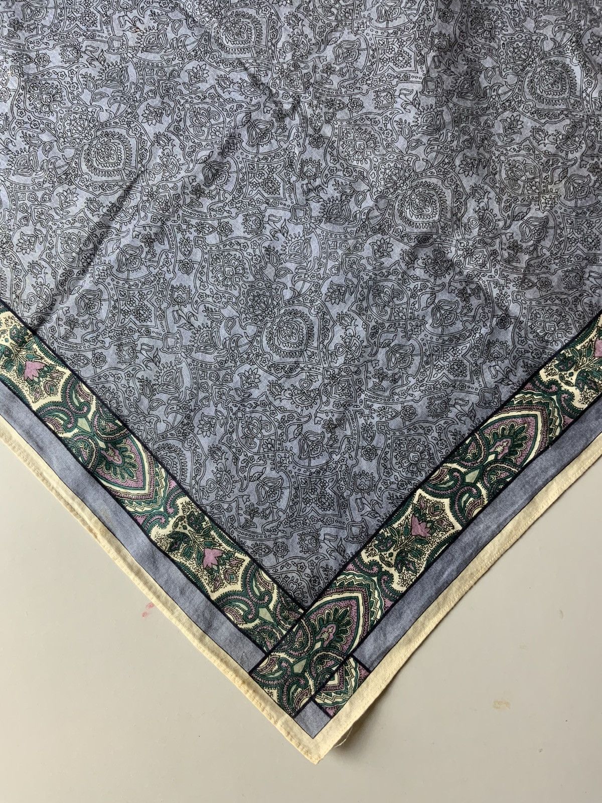 Vintage Rudolph Valentino Monogram Bandana handkerchief Size ONE SIZE - 8 Thumbnail