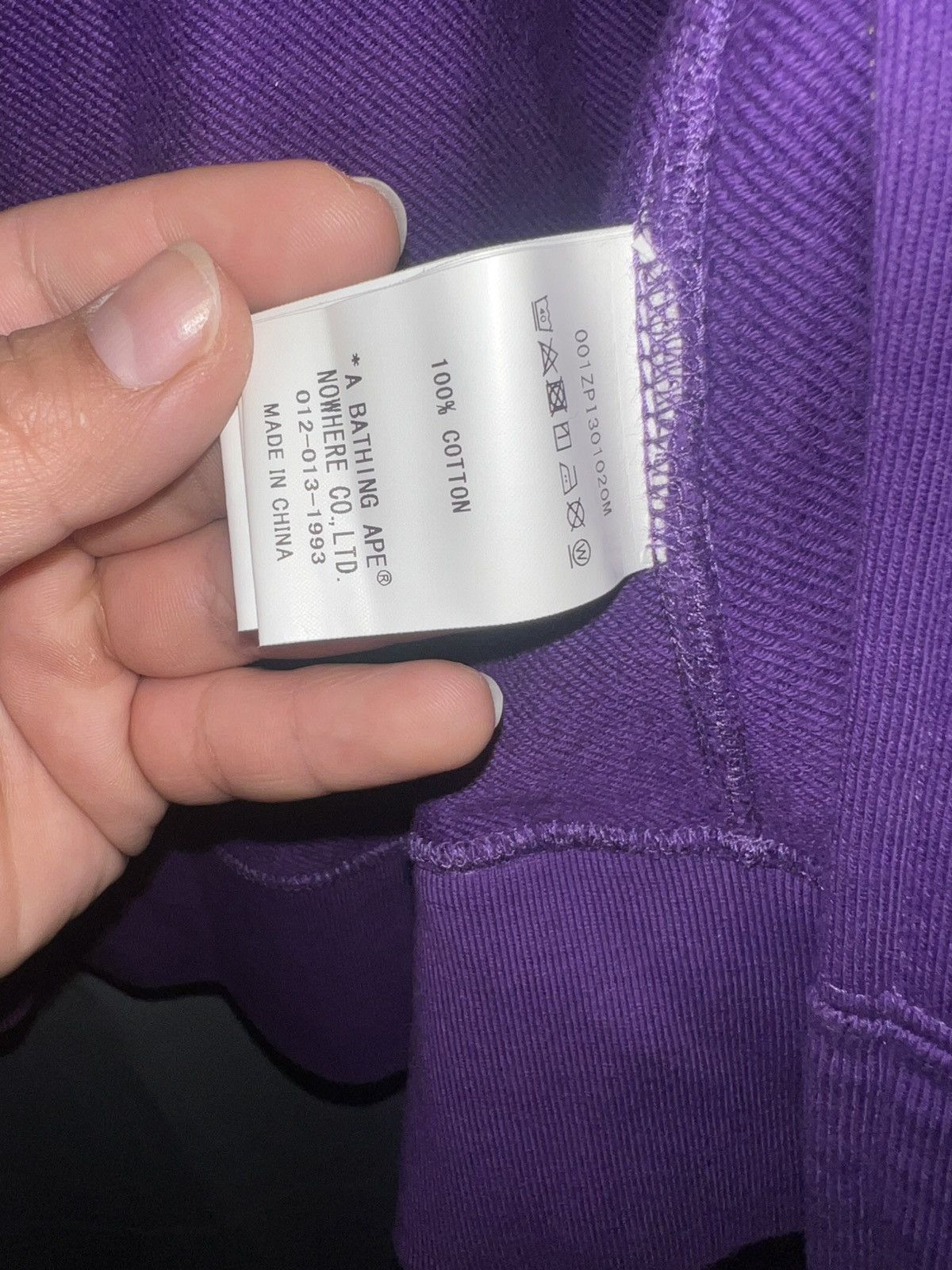 Bape Bape Purple Hoodie Size US M / EU 48-50 / 2 - 4 Thumbnail