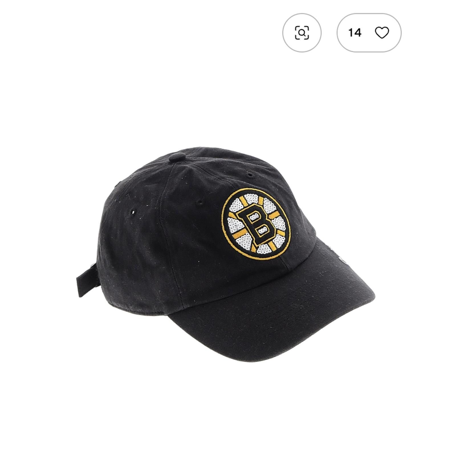 47 Brand 47 Brand Boston Bruins Black Baseball Cap Size ONE SIZE - 1 Preview
