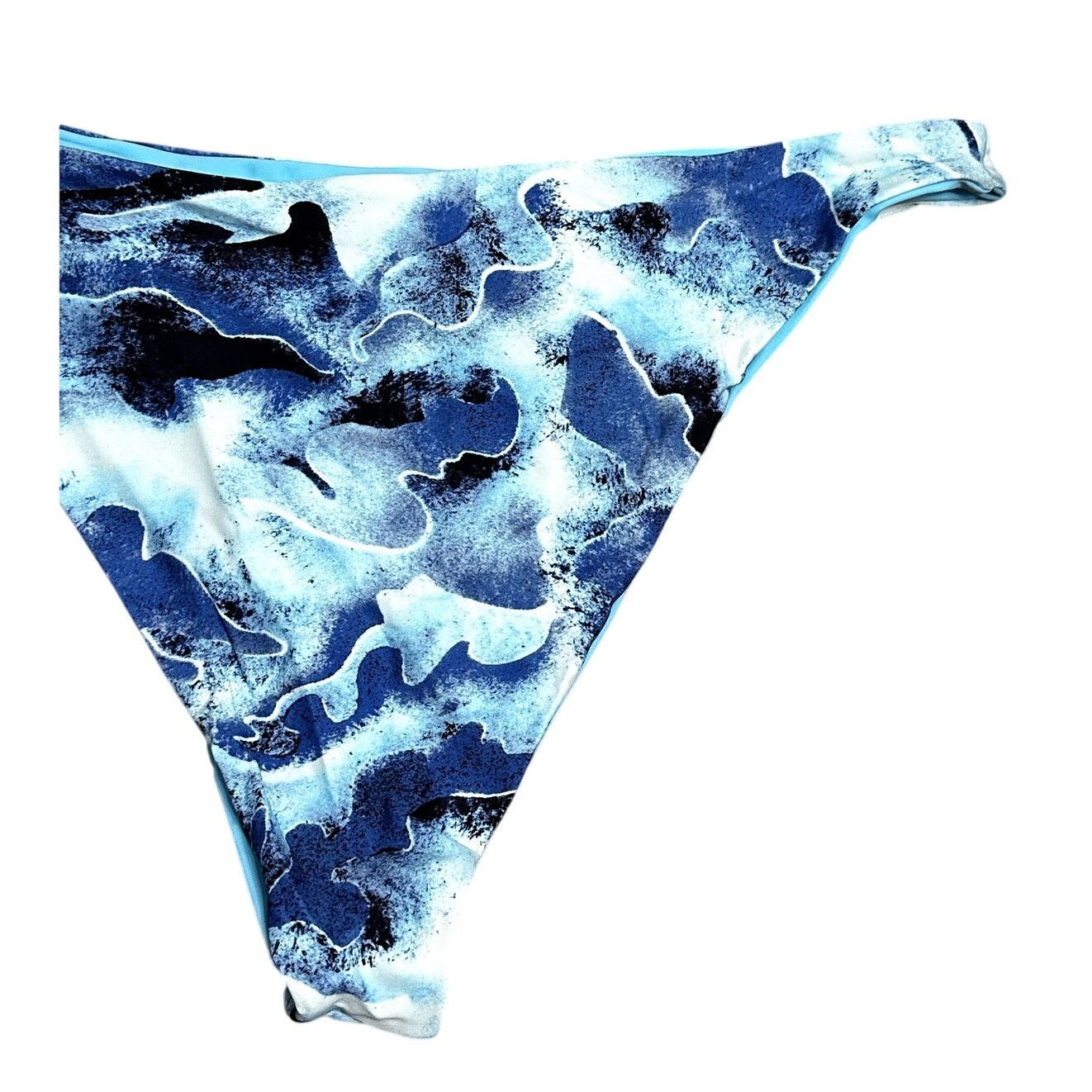Other Royalty By Maluma Bikini Bottoms Cheeky Cut Camo Blue XL NWT Size ONE SIZE - 7 Thumbnail