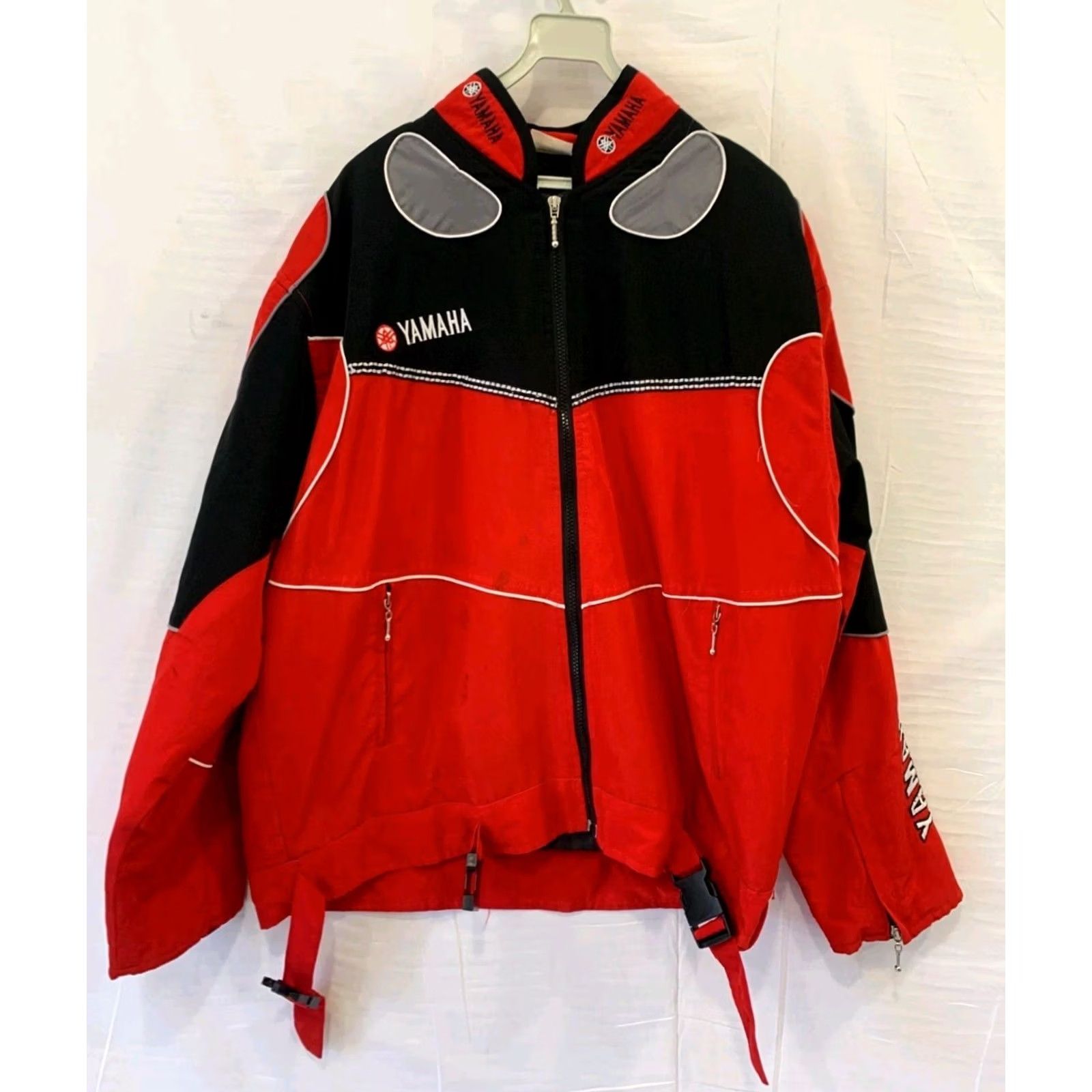 Yamaha VINTAGE Yamaha Racing Jacket Mens L Red Black Motorcycle Team Jacket Motorsport #157 Size US L / EU 52-54 / 3 - 2 Thumbnail