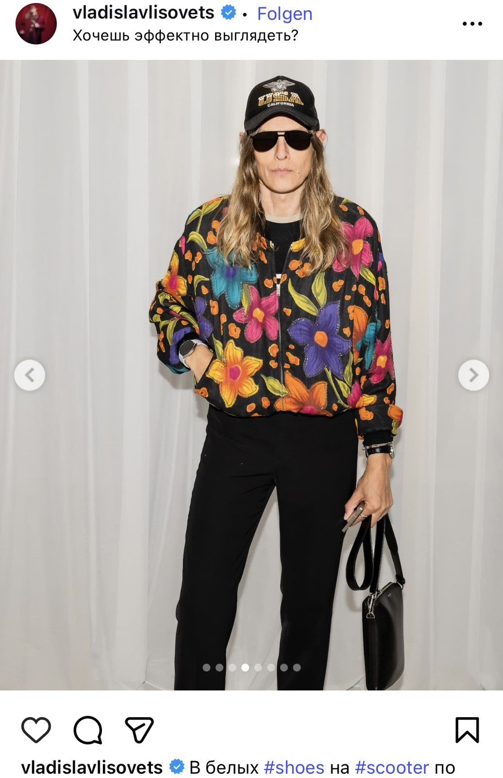 Saint Laurent Paris SS2022 Sample Floral Print Bomber Jacket Size US L / EU 52-54 / 3 - 4 Thumbnail