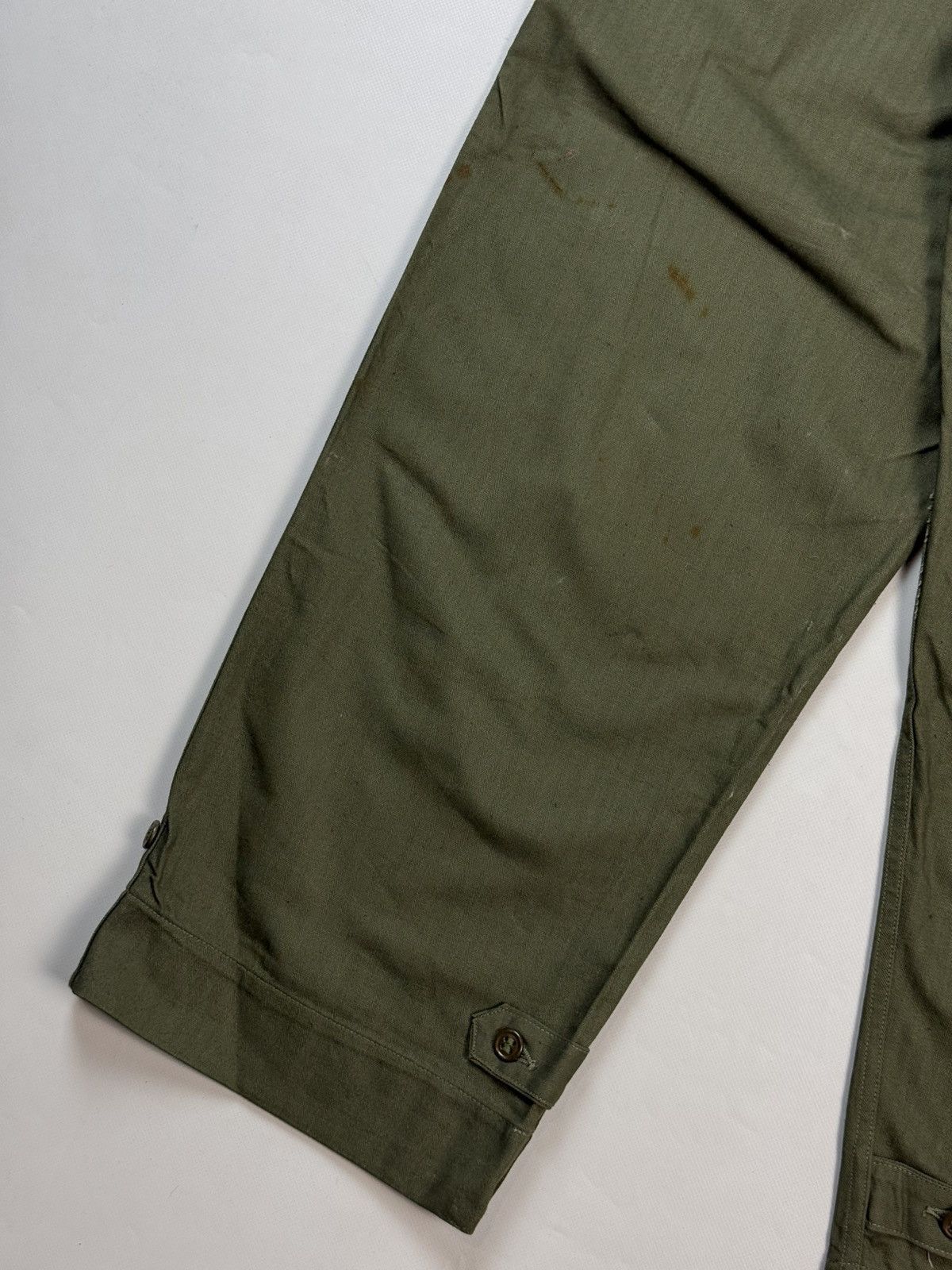 Vintage Original WW2 US Army Corps HBT Herringbone Twill Slack Pants Size 27" / US 4 / IT 40 - 23 Thumbnail