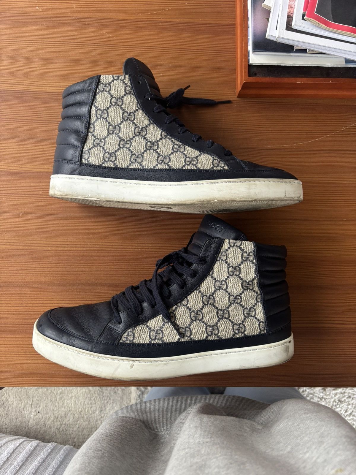 Gucci Gucci GG Supreme High-Tops Size US 10.5 / EU 43-44 - 3 Thumbnail