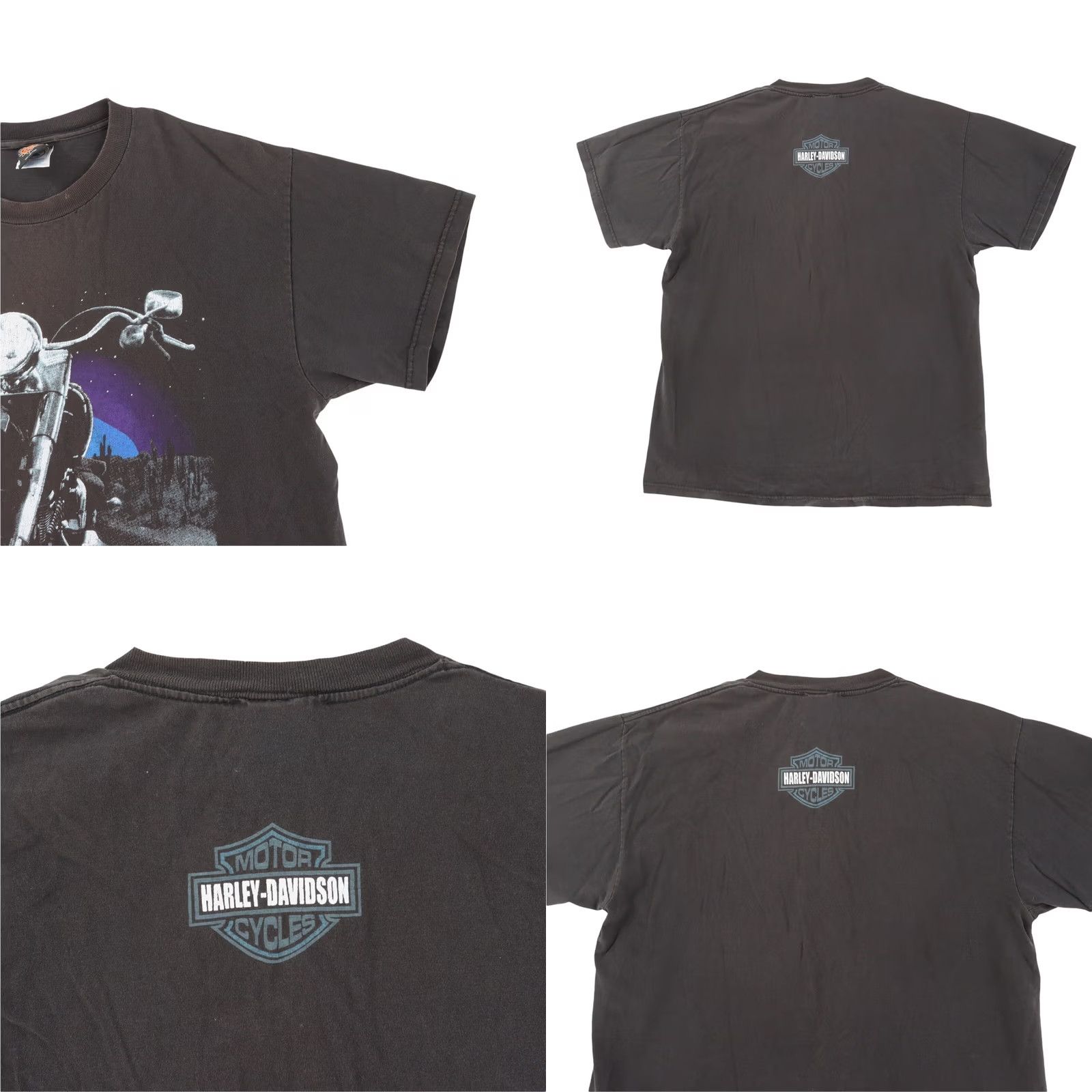 Harley Davidson VINTAGE Harley-Davidson Shirt Mens L Black Logo Hollywood California Biker Motorcycle 90s Size US L / EU 52-54 / 3 - 8 Thumbnail