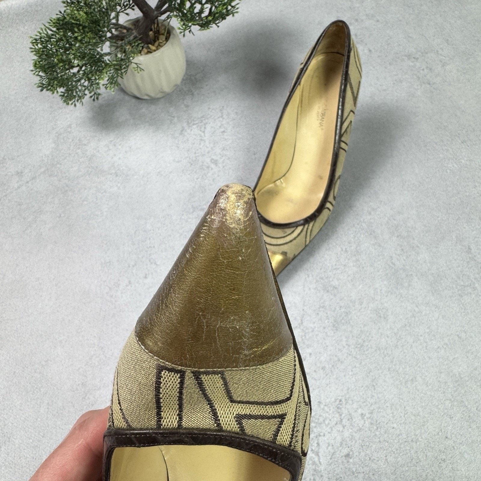 Dolce & Gabbana Dolce Gabbana Womrn Monogram Hells Pumps Size 38.5 US 8.5 Size US 8.5 / IT 38.5 - 12 Thumbnail