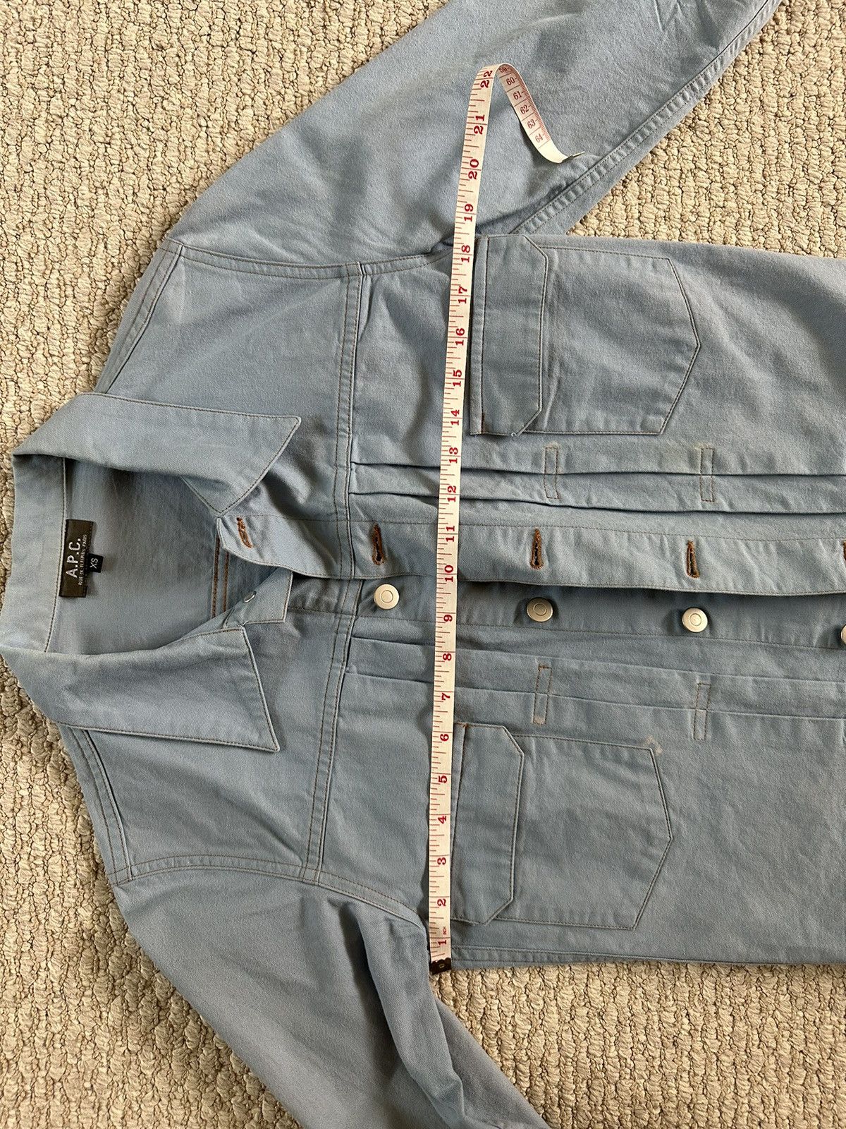 A.P.C. Light blue APC denim style jacket Size US XS / EU 42 / 0 - 4 Thumbnail