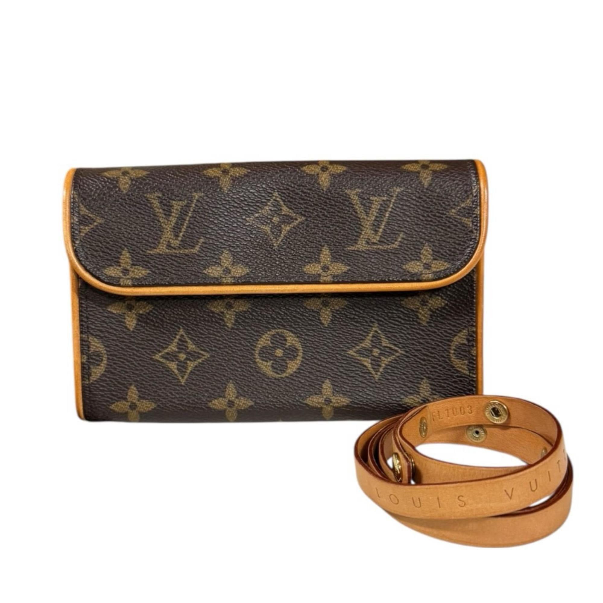 Louis Vuitton Pre-owned Louis Vuitton Pochette Florentine Monogram Waist Bag in Canvas (M51855) Brown. Women's. Size ONE SIZE - 1 Thumbnail