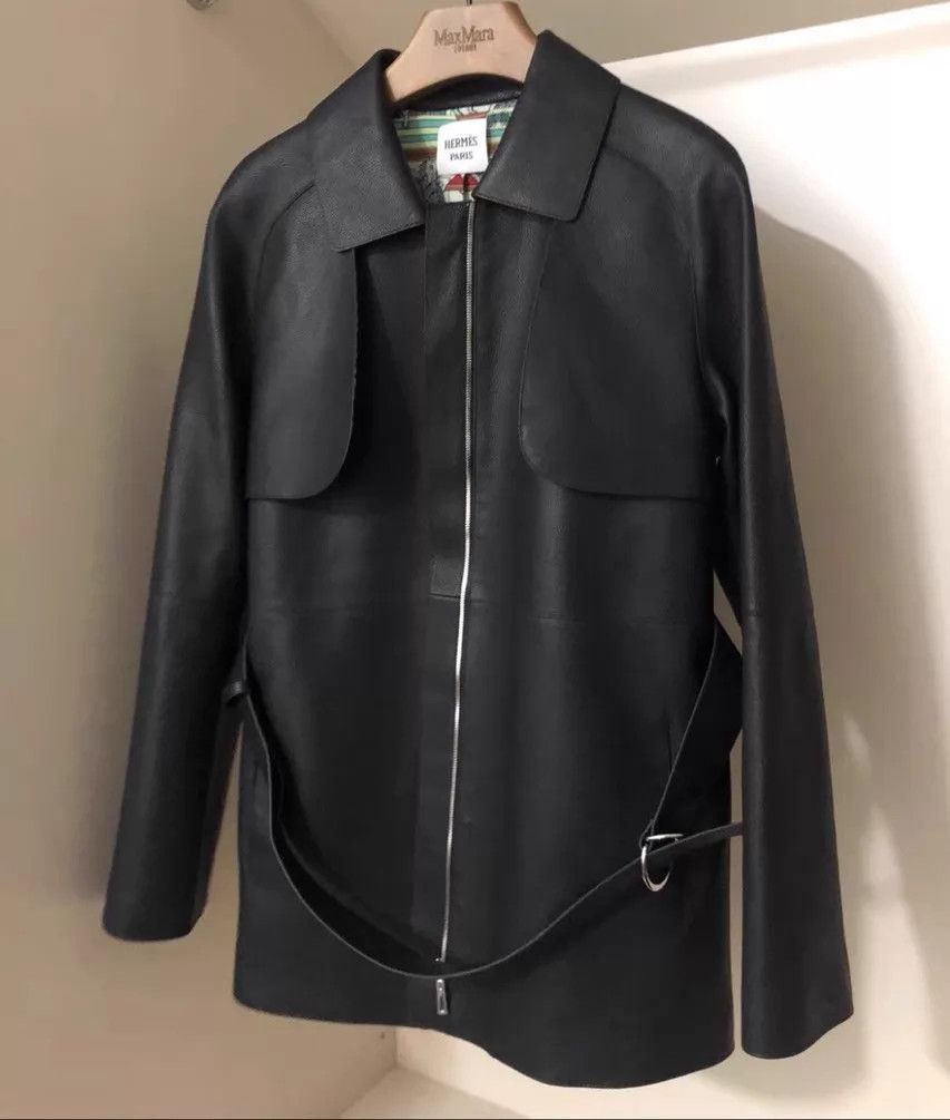 Hermes Hermes Deerskin Jacket 36 Black Size XS / US 0-2 / IT 36-38 - 1 Thumbnail