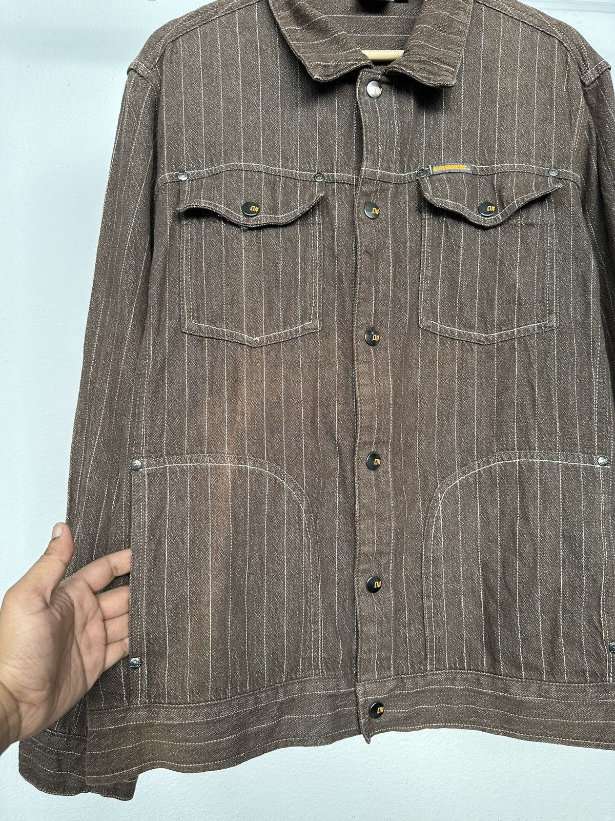 Alphanumeric × Vintage 2000s Alphanumeric Wabash trucker denim Size US L / EU 52-54 / 3 - 11 Thumbnail