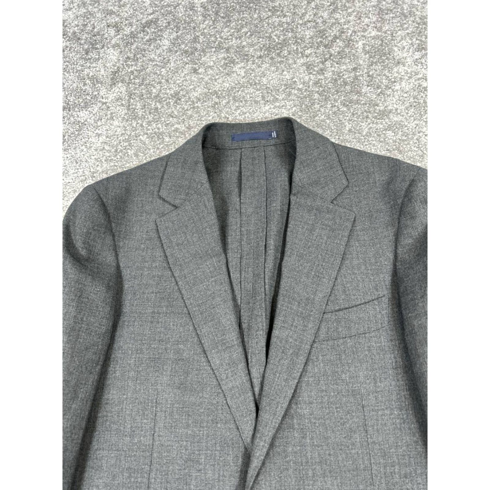 Suitsupply Suitsupply Blazer Mens 34 Gray Wool Two-Button Notch Lapel 2 Piece Suit Jacket Coat Vintage: No Size 34R - 2 Thumbnail