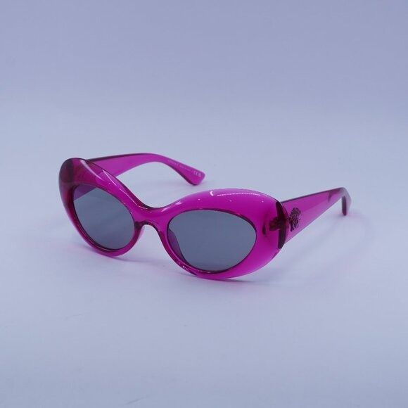 Versace Versace VE4456U 533487 Sunglasses Pink Oval Frame Size ONE SIZE - 1 Thumbnail