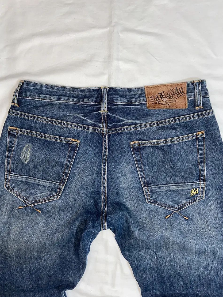 Ed Hardy VINTAGE ED HARDY Y2K RAP JEANS AFFLICTION DENIM PANTS JAPAN Size US 34 / EU 50 - 5 Thumbnail