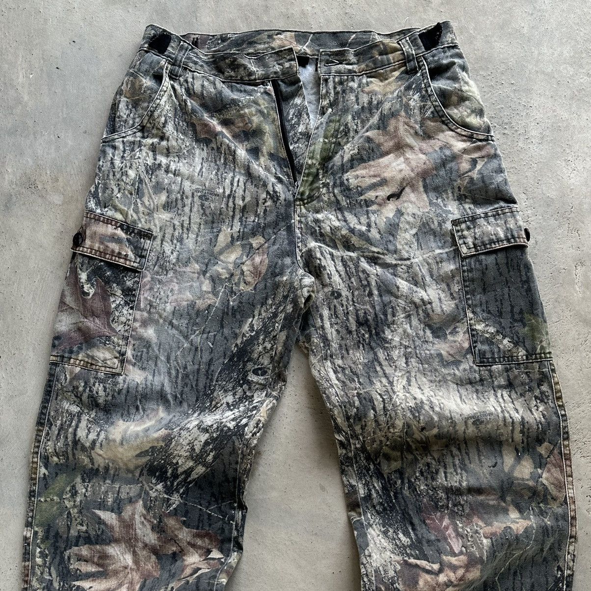 Carhartt × Realtree (32x29) Broken zipper! Vintage Realtree Camo Cargo Pants Size US 32 / EU 48 - 2 Thumbnail