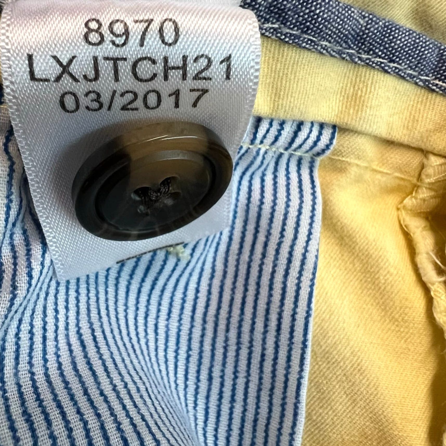 Vintage Aéropostale Chino Shorts Mens 31 Yellow Flat Front Size US 31 - 5 Thumbnail