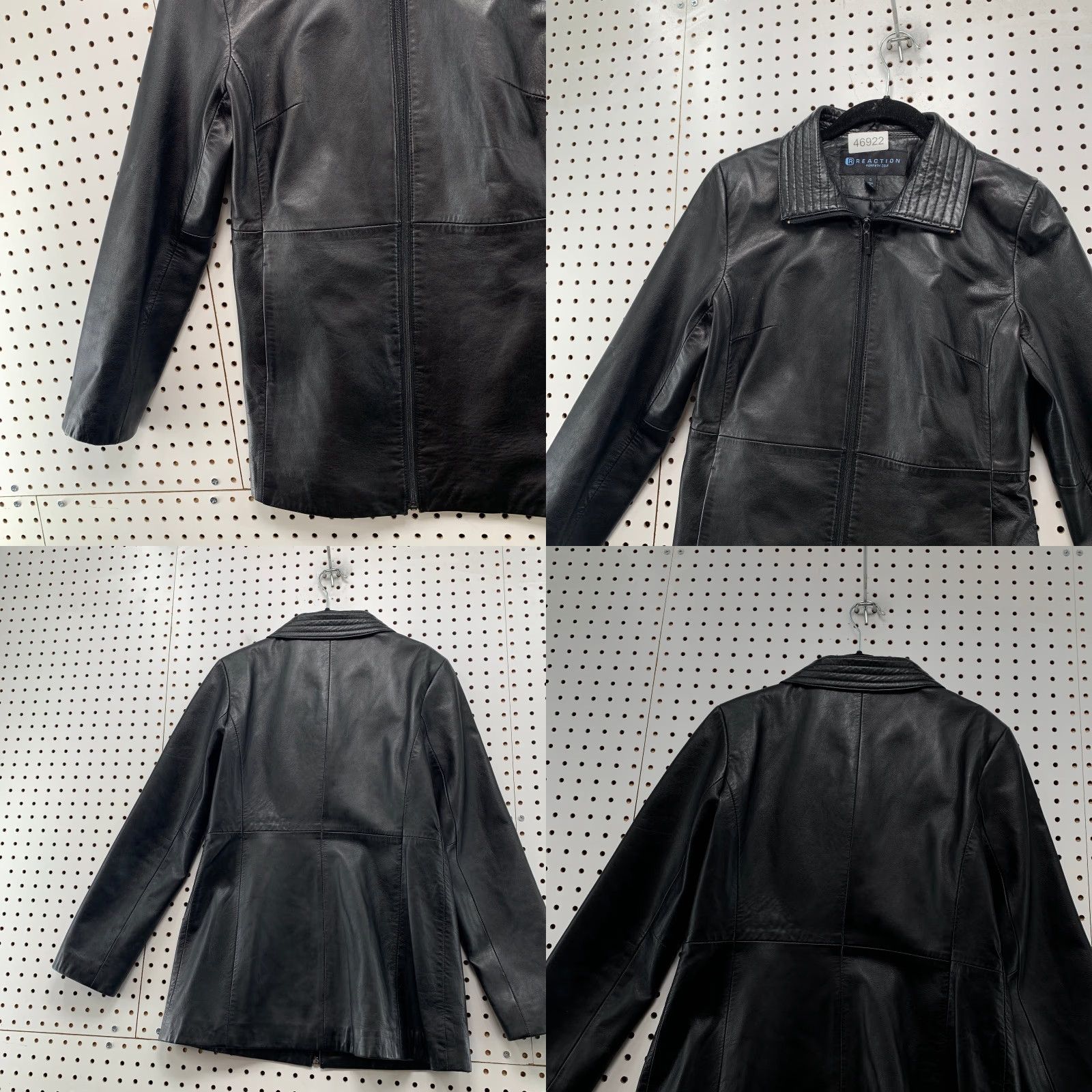 Kenneth Cole Kenneth Cole Leather Jacket Women Small Black Lightweight Y2K Business Work Size S / US 4 / IT 40 - 9 Thumbnail
