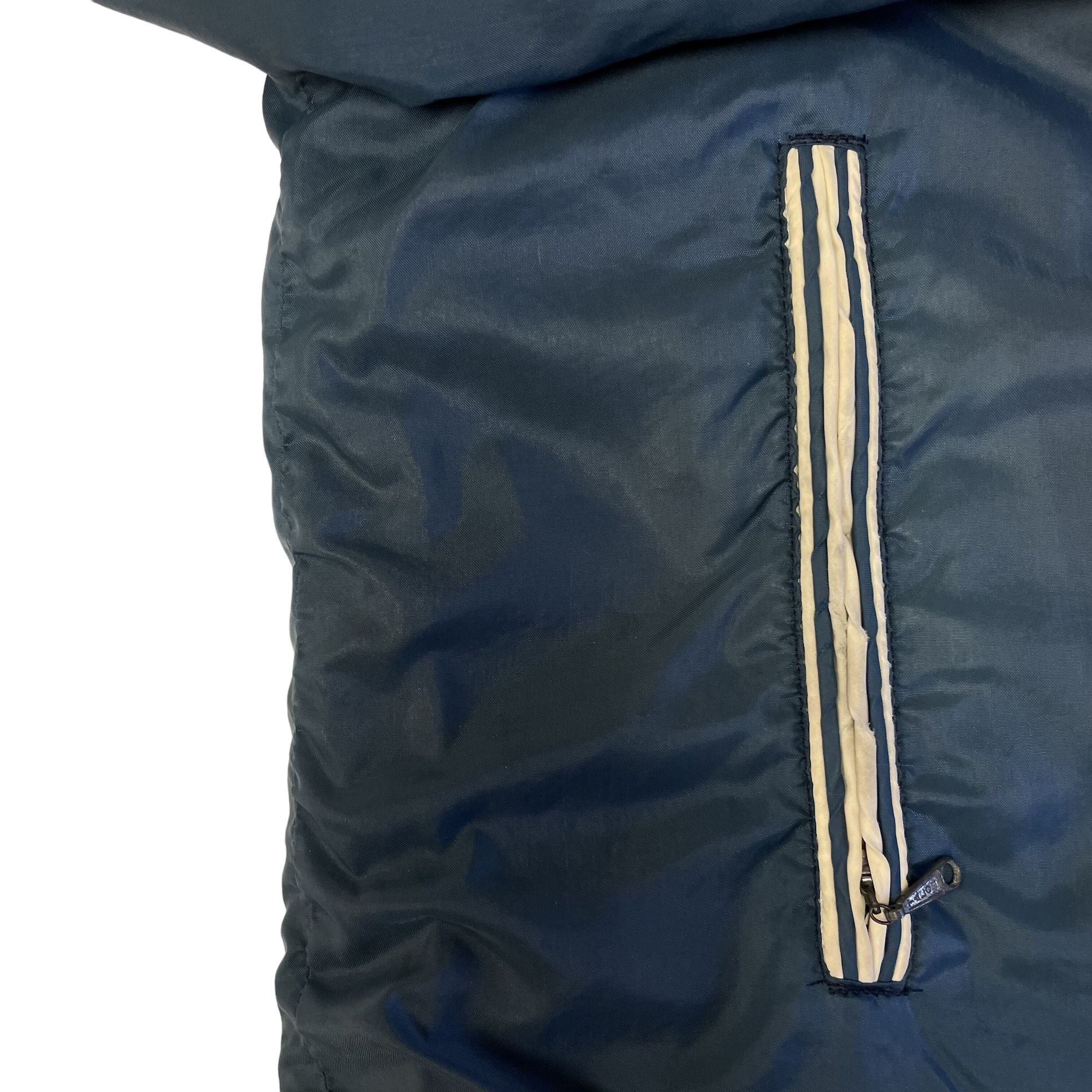 Other Vtg Silton Blue Nylon FLEECE Lined Coat Hooded Chore Jacket Size US L / EU 52-54 / 3 - 9 Thumbnail