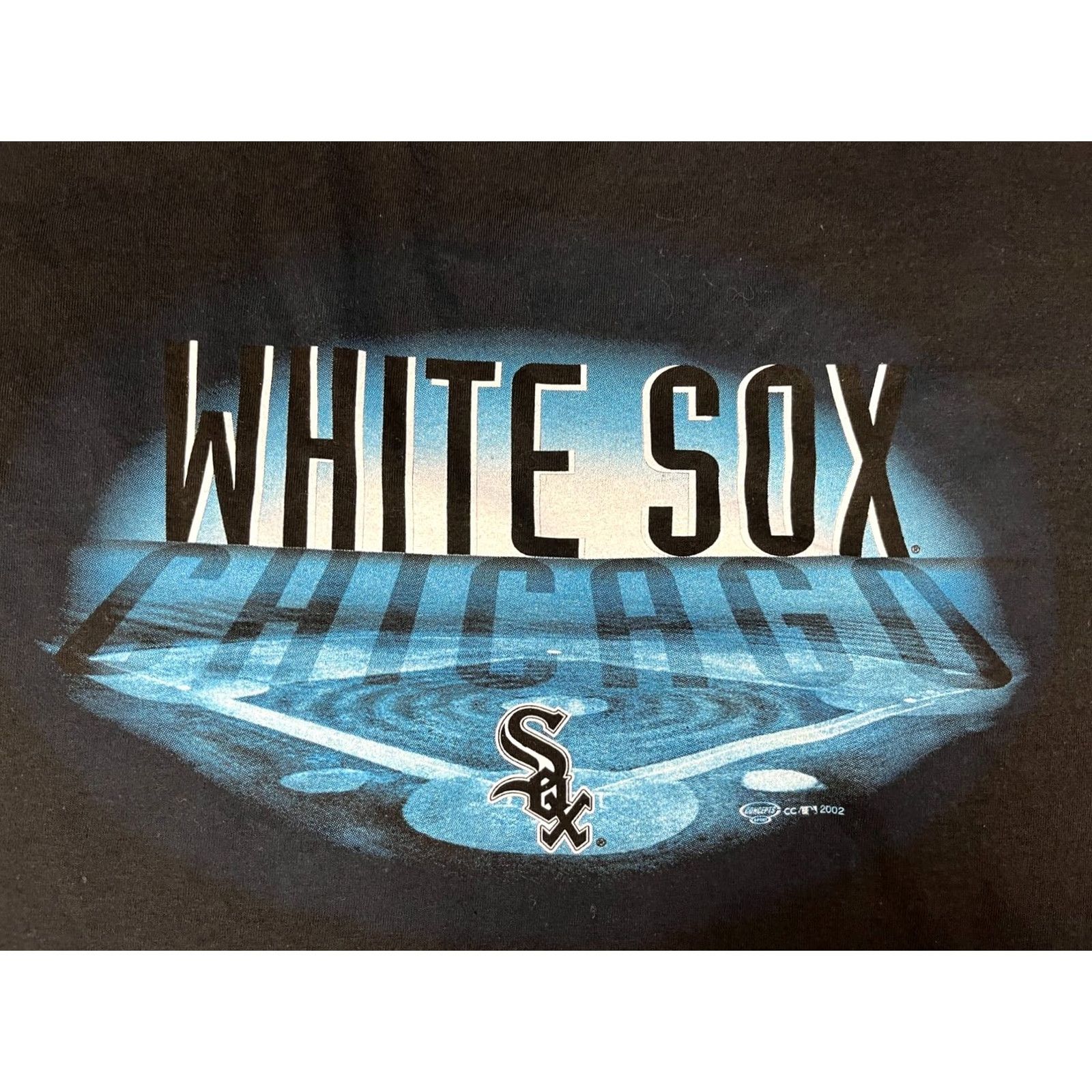 Delta VINTAGE Chicago White Sox T-Shirt Delta Pro Weight Size M Men's Black Cotton Short Sleeve Crew Neck 2002 Graphic Print Logo Sports Size US M / EU 48-50 / 2 - 3 Thumbnail