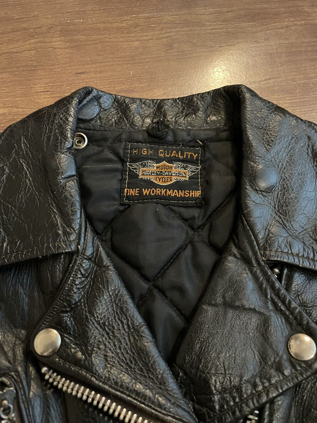 Harley Davidson × Vintage Vintage Harley Davidson HD "royal queen" leather jacket M Size M / US 6-8 / IT 42-44 - 2 Thumbnail
