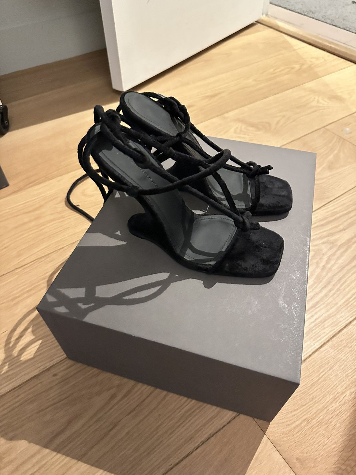 Rick Owens × Rick Owens Lilies Black sculpted heel Size US 8 / IT 38 - 3 Thumbnail