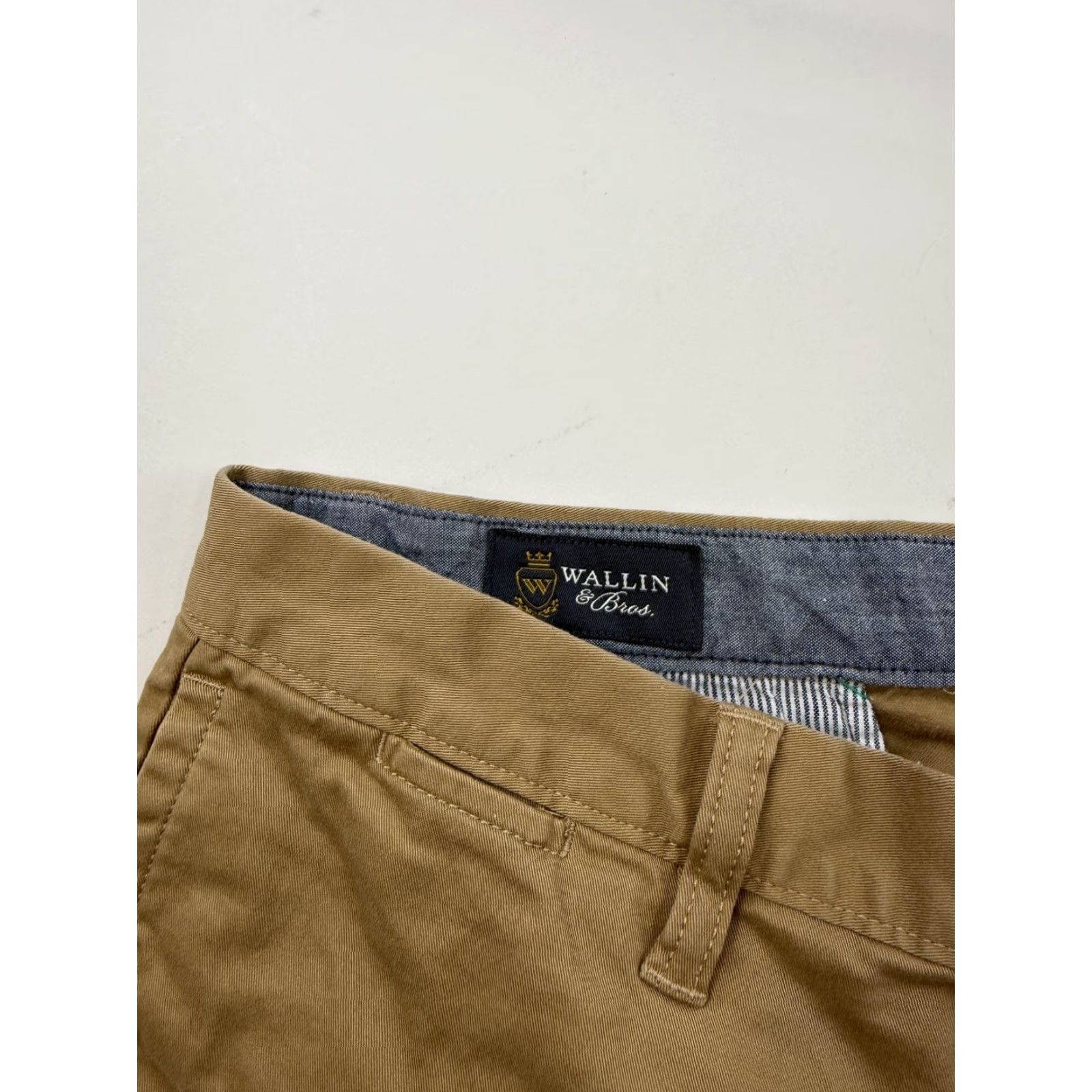 Vintage Wallin & Bros Pants Mens 32x34 Beige Chino Straight Leg Stretch Casual Wallin & Bros. Pants Mens 32x34 Beige Chino Straight Leg Stretch Casual Size US 32 / EU 48 - 2 Thumbnail