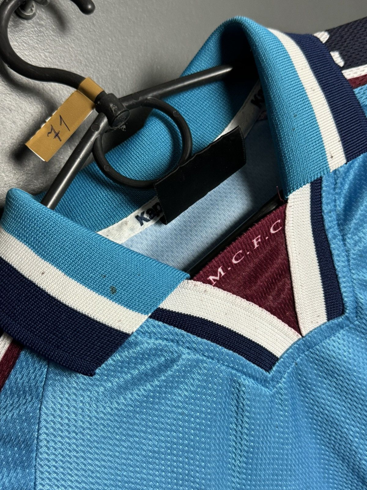 Kappa Manchester City 97/99 Home Football Long Sleeve Jersey Size US S / EU 44-46 / 1 - 4 Thumbnail