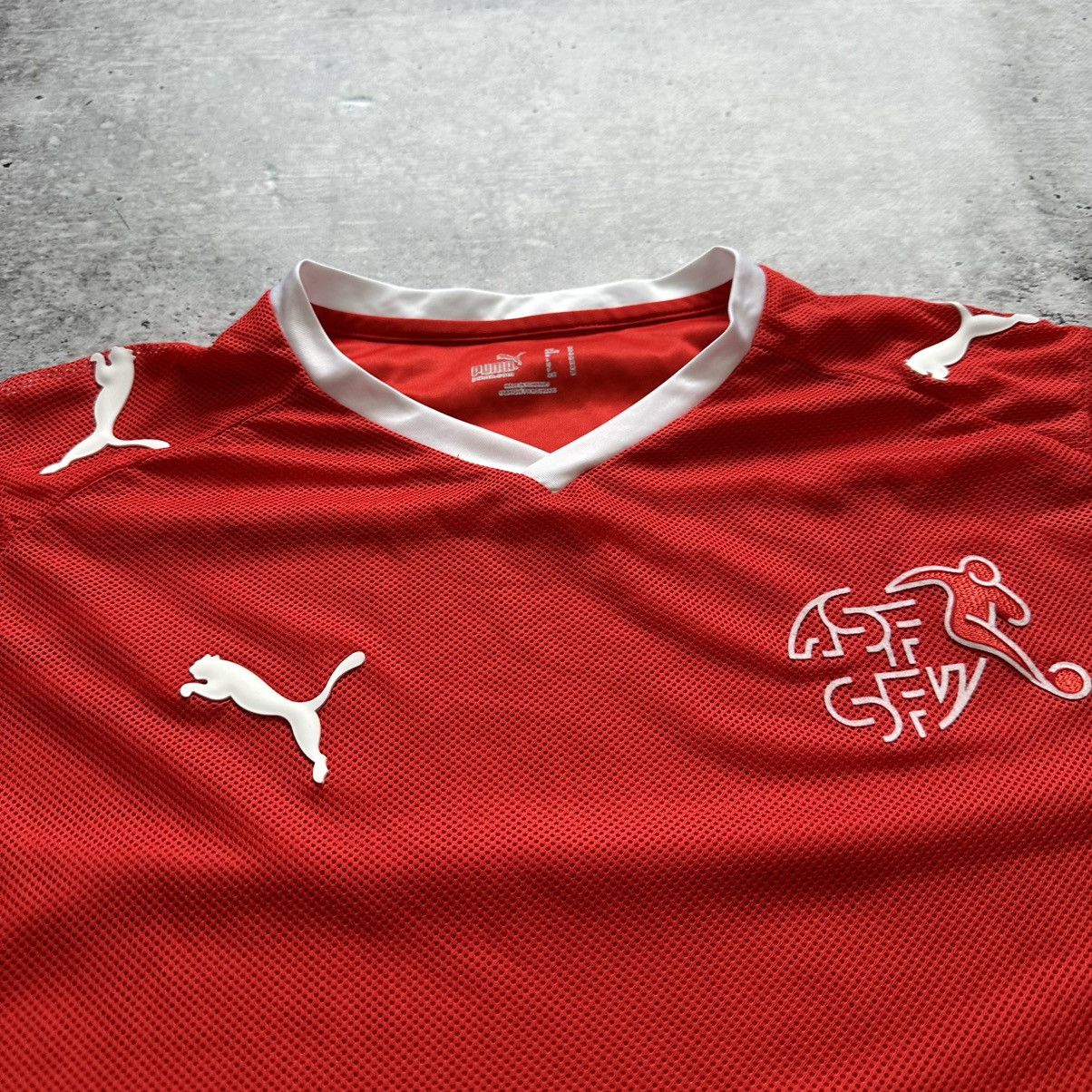Puma × Vintage Puma Switzerland Euro 2008-2010 Home Soccer Jersey Football Size US M / EU 48-50 / 2 - 6 Thumbnail