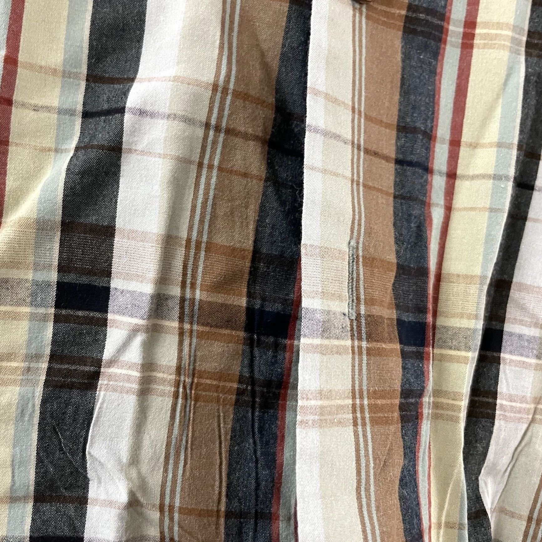 Pendleton Pendleton Bamboo Short Sleeve Plaid Button Front Shirt Men's M Brown Shirt Mens Bamboo Plaid Short Sleeve Button-Up Size US M / EU 48-50 / 2 - 4 Thumbnail