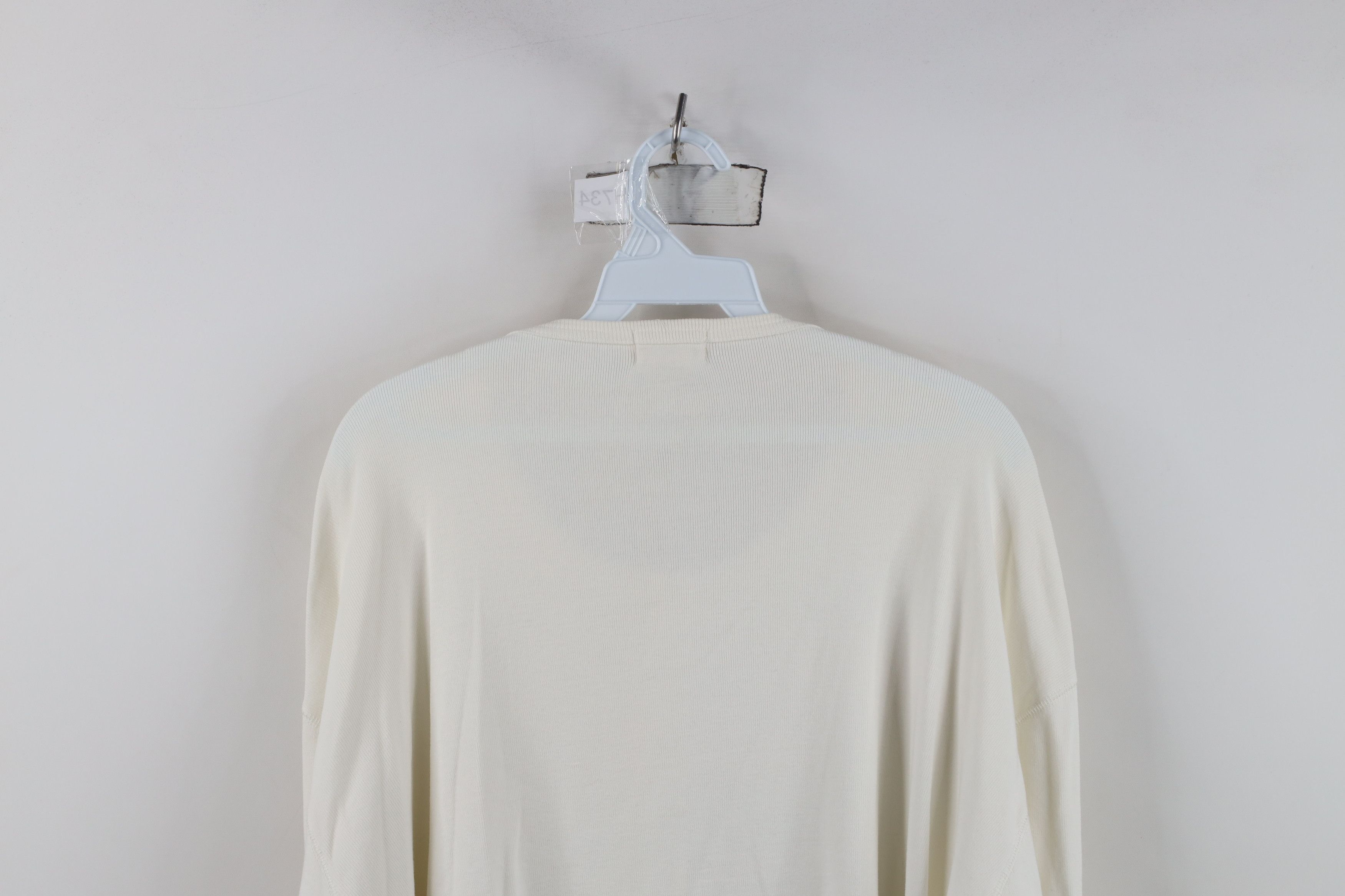 J.Crew Vintage 90s J Crew Heavyweight Ribbed Knit Henley T-Shirt Size US XXL / EU 58 / 5 - 11 Thumbnail